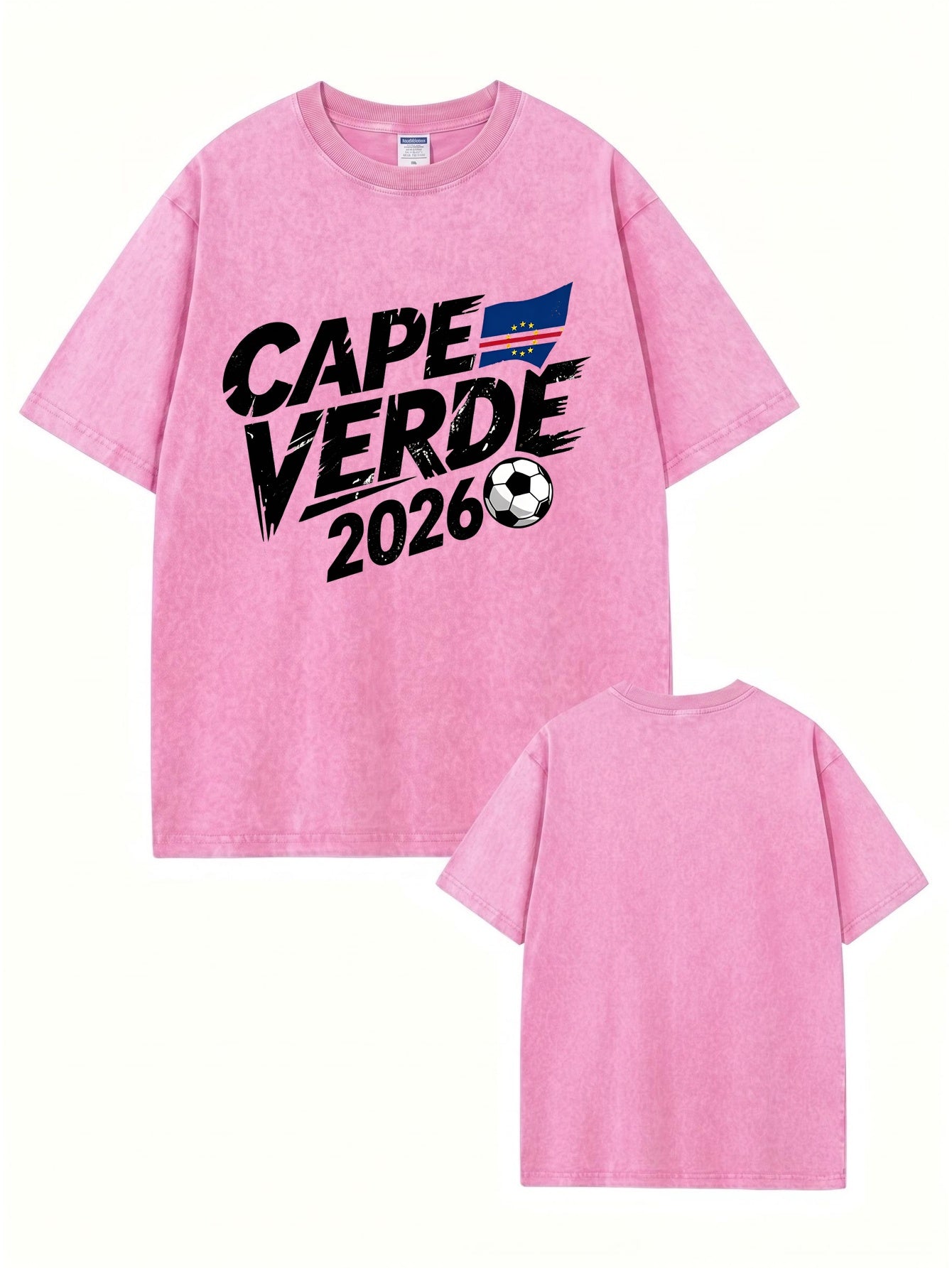 Cape Verde 2026 Soccer Vintage Washed Cotton T-Shirt