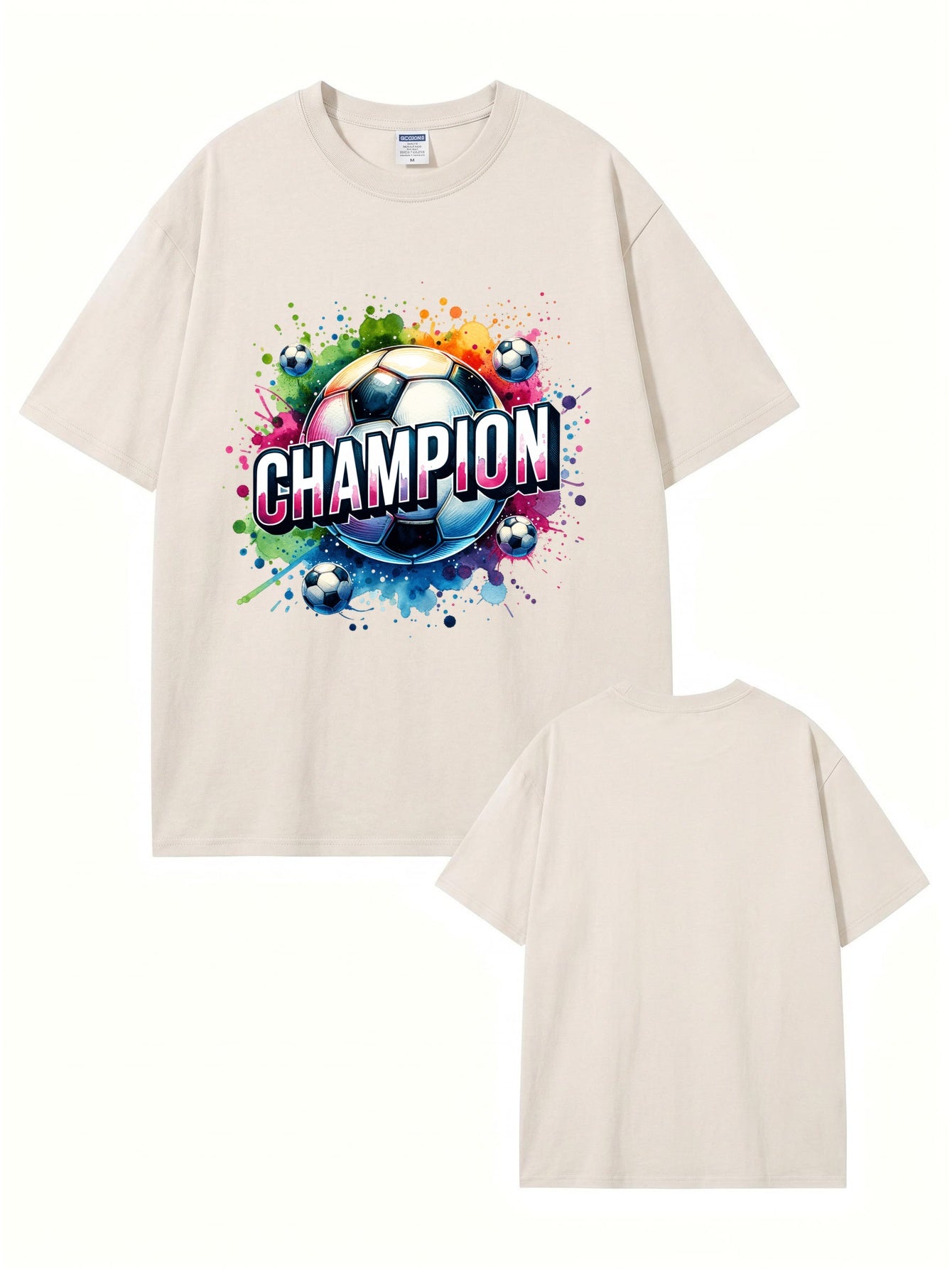 Champion Soccer Graphic Vintage Washed Cotton T-Shirt