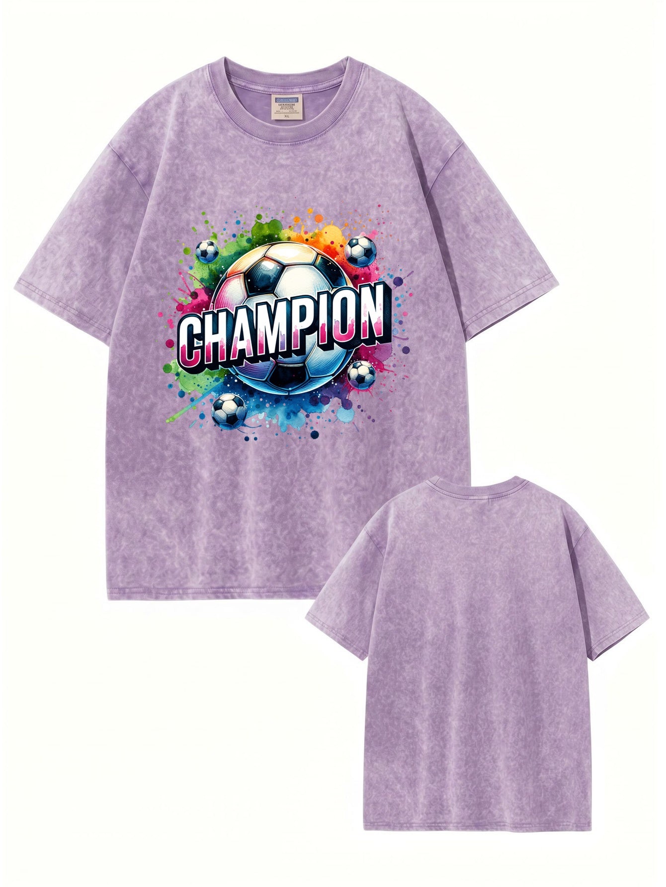 Champion Soccer Graphic Vintage Washed Cotton T-Shirt