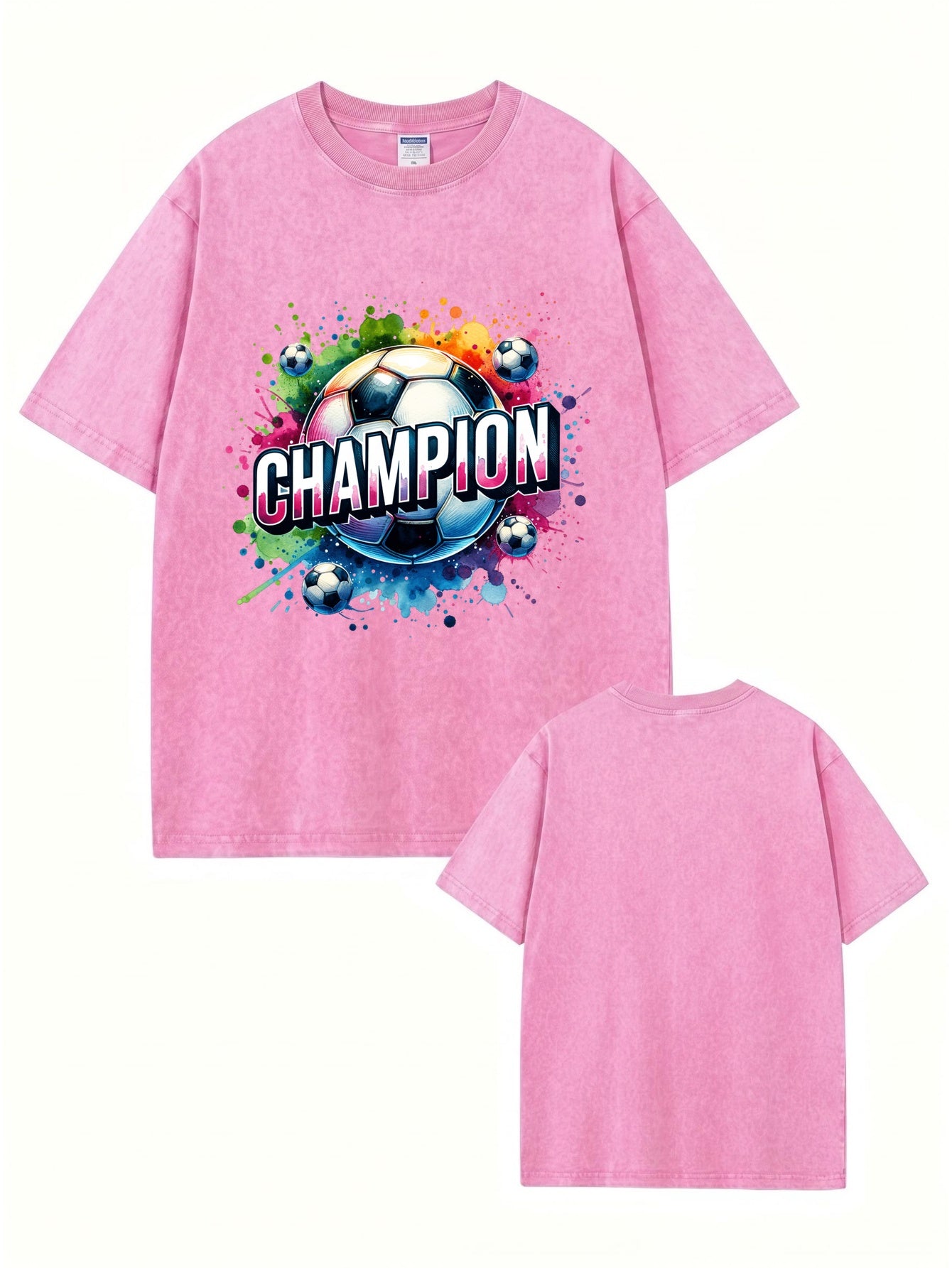 Champion Soccer Graphic Vintage Washed Cotton T-Shirt