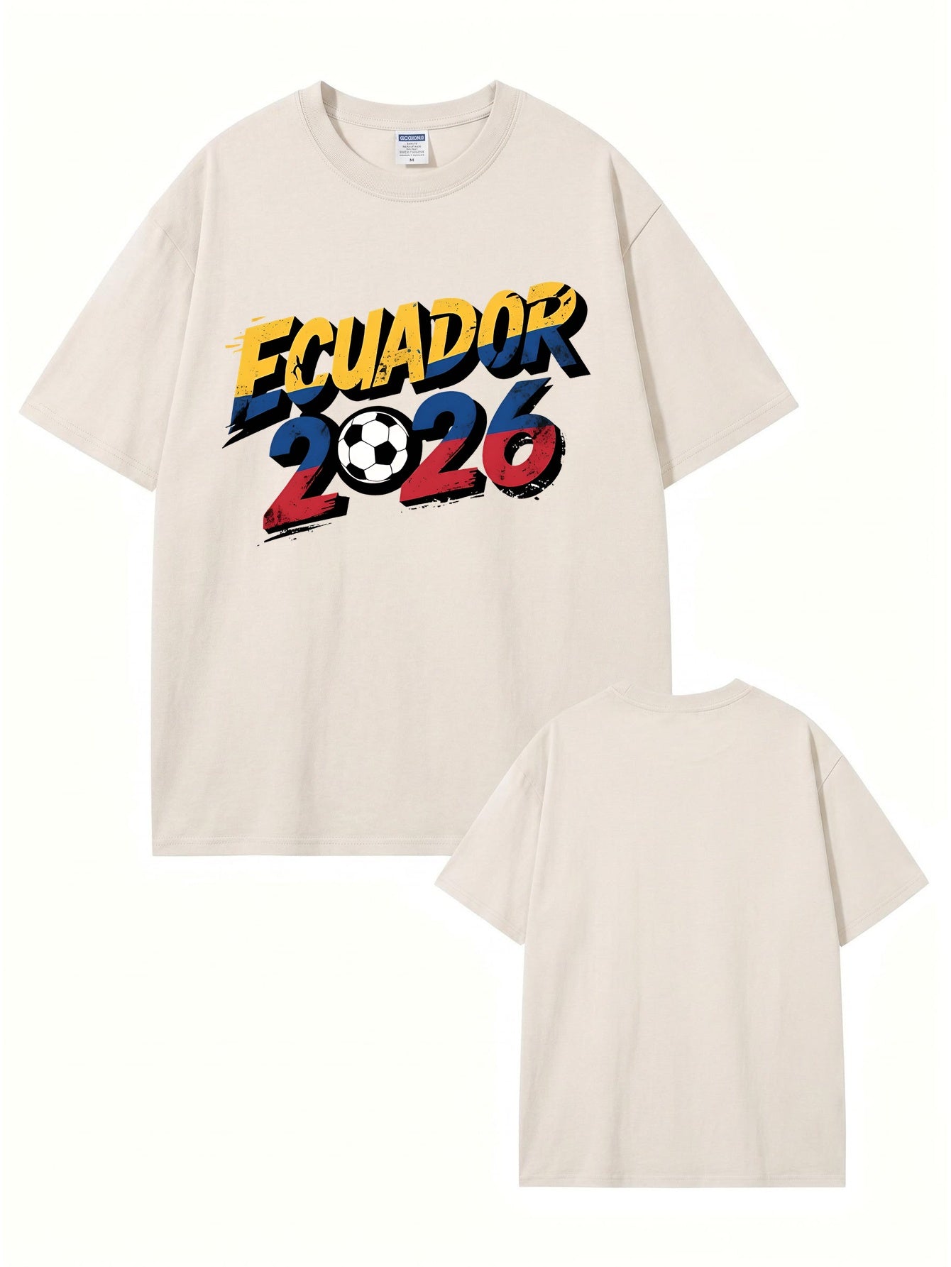 Ecuador 2026 Soccer Vintage Washed Cotton T-Shirt