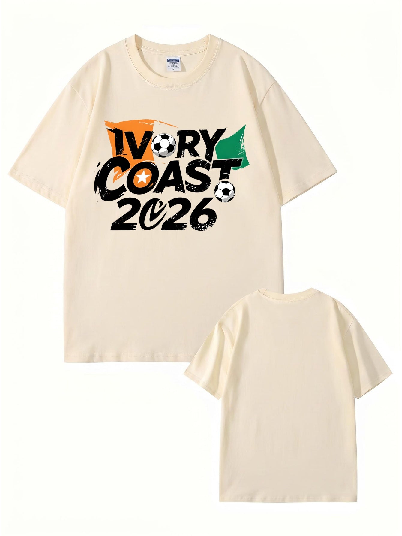 Ivory Coast 2026 Soccer Graphic T-Shirt - Premium Cotton Tee