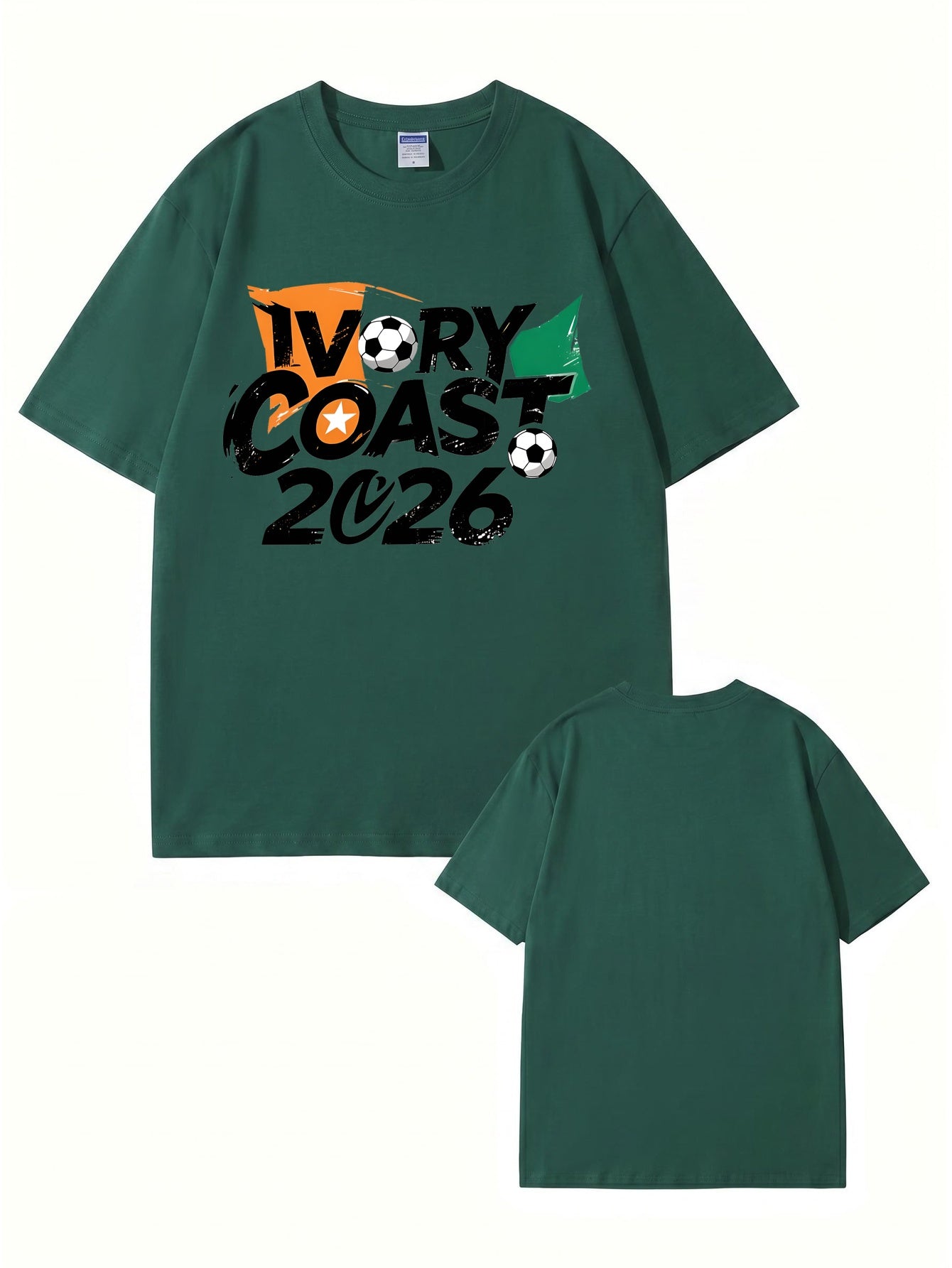 Ivory Coast 2026 Soccer Graphic T-Shirt - Premium Cotton Tee