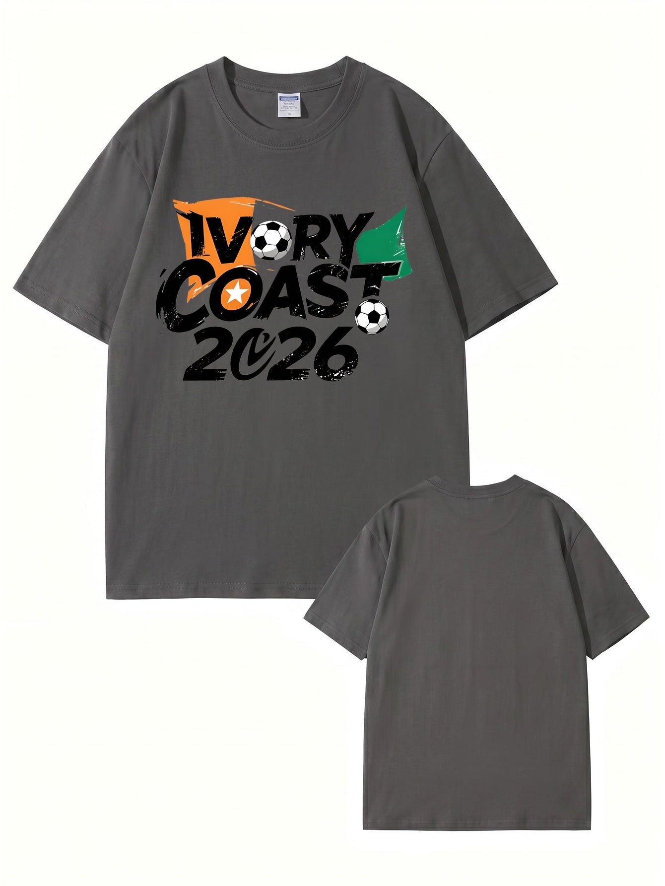 Ivory Coast 2026 Soccer Graphic T-Shirt - Premium Cotton Tee