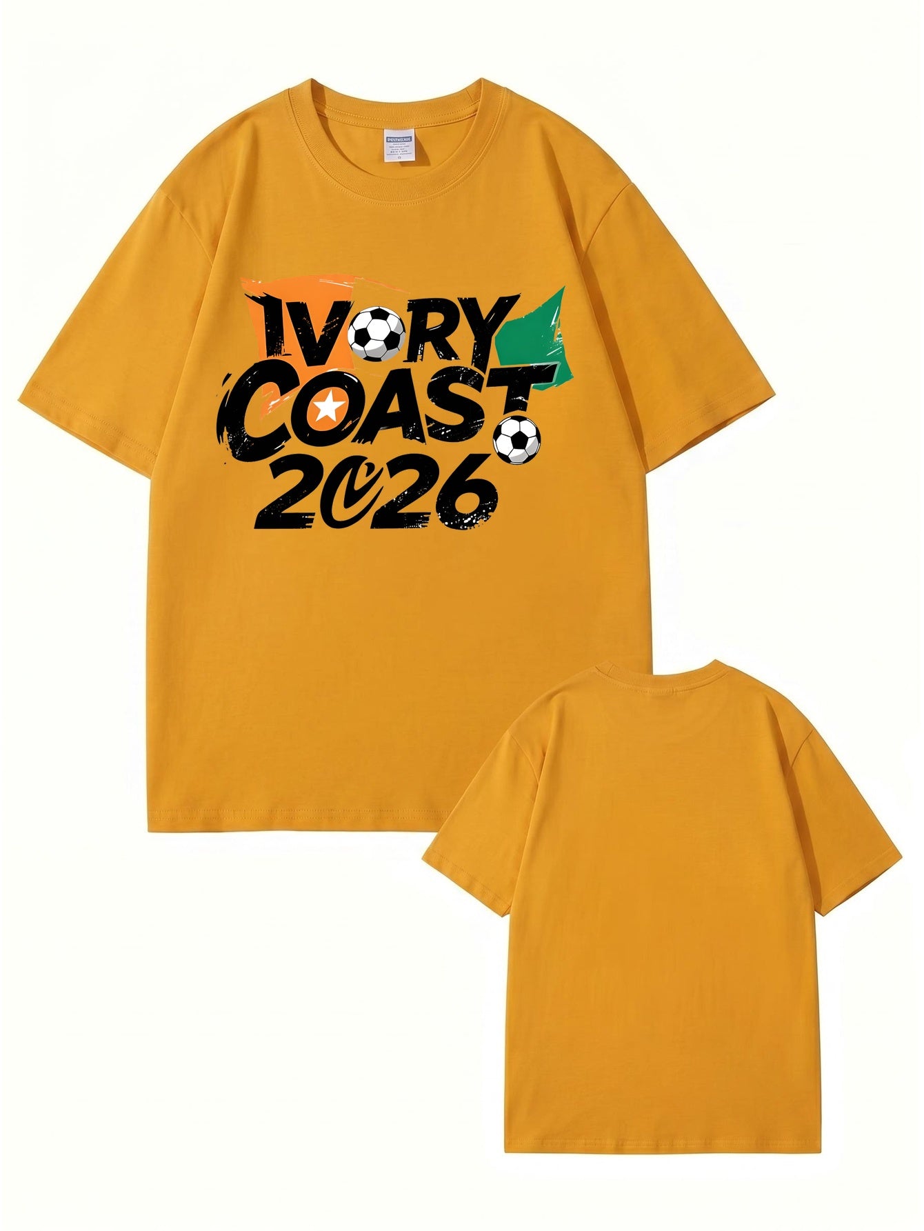 Ivory Coast 2026 Soccer Graphic T-Shirt - Premium Cotton Tee