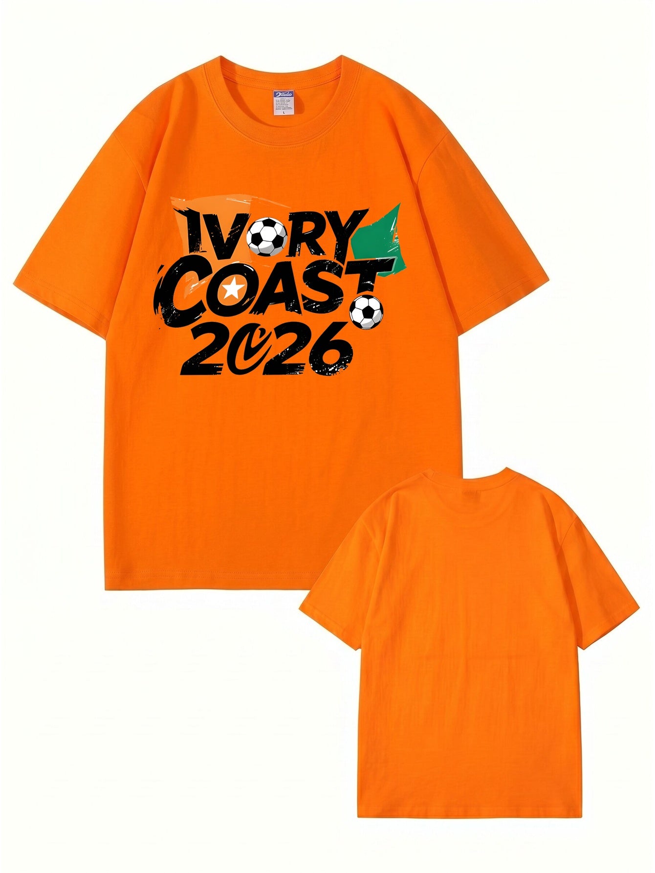 Ivory Coast 2026 Soccer Graphic T-Shirt - Premium Cotton Tee