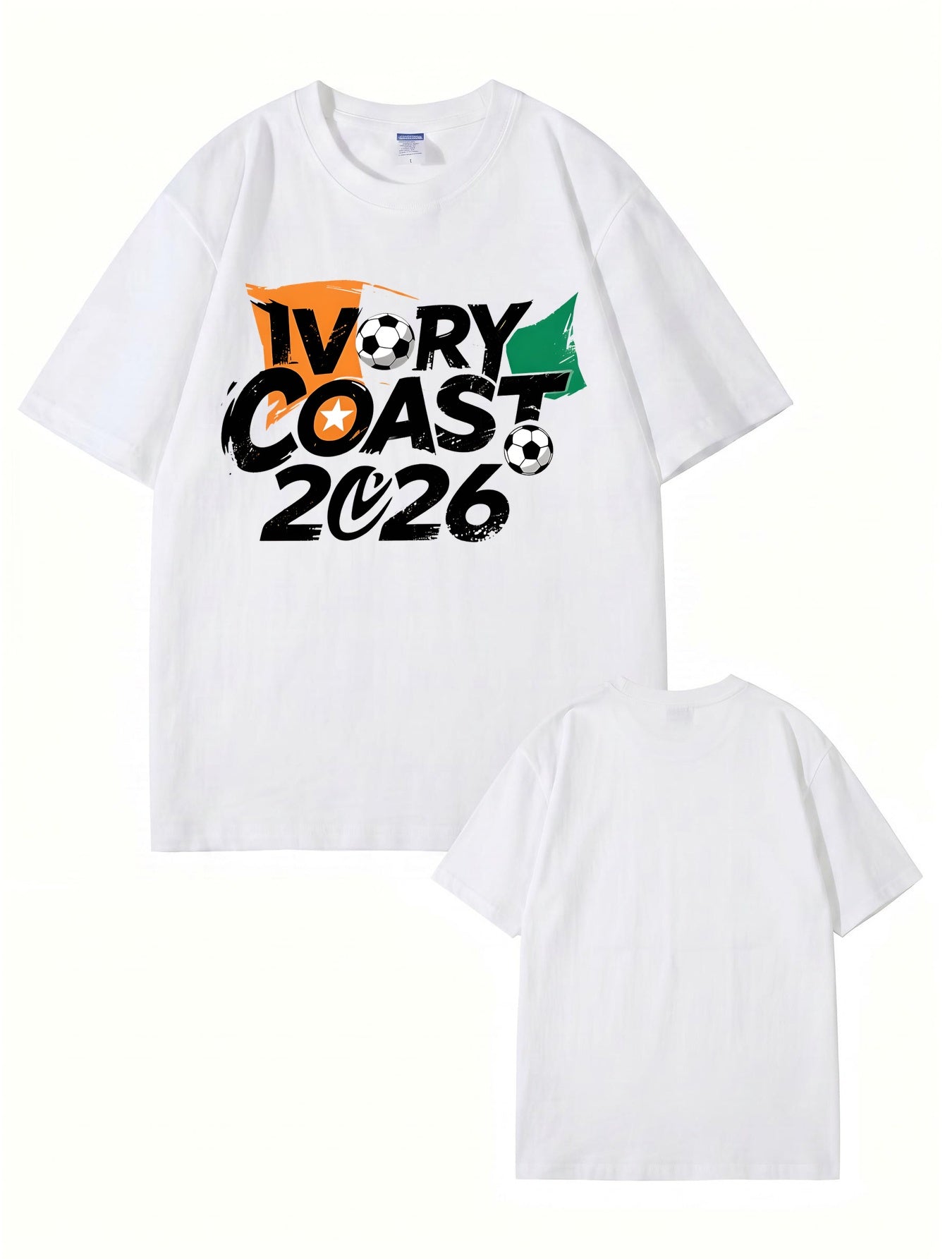Ivory Coast 2026 Soccer Graphic T-Shirt - Premium Cotton Tee