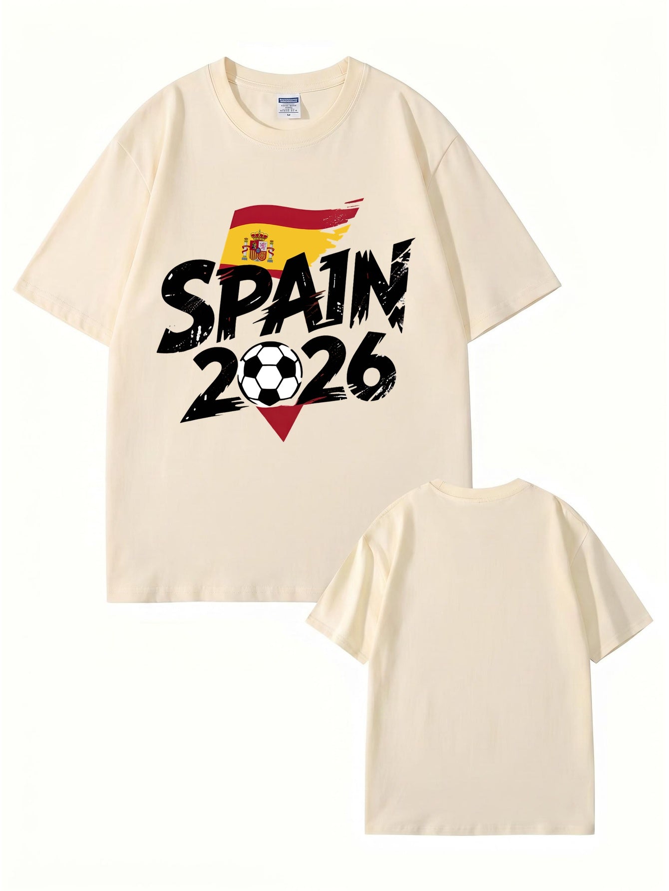 Spain 2026 Soccer Graphic T-Shirt - Premium Cotton Fan Apparel