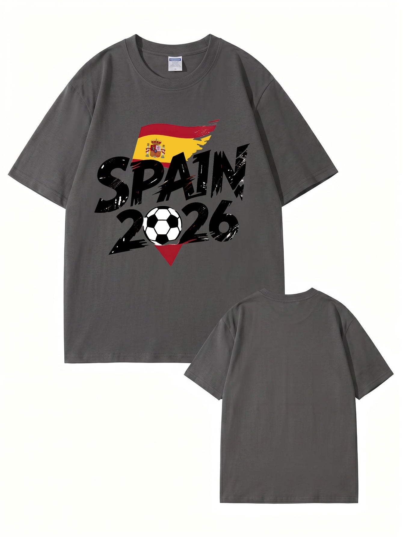 Spain 2026 Soccer Graphic T-Shirt - Premium Cotton Fan Apparel