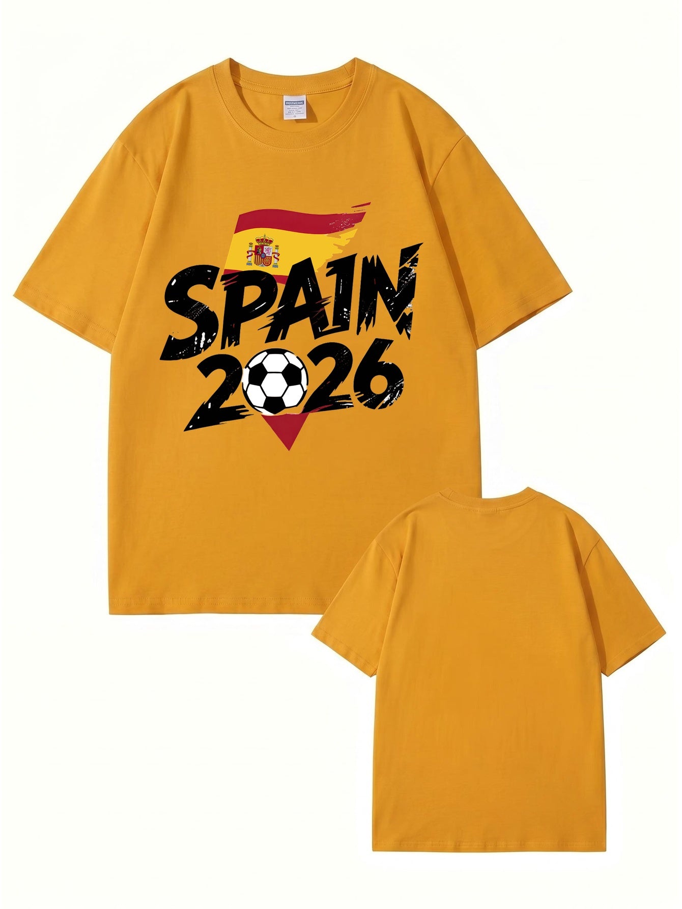 Spain 2026 Soccer Graphic T-Shirt - Premium Cotton Fan Apparel