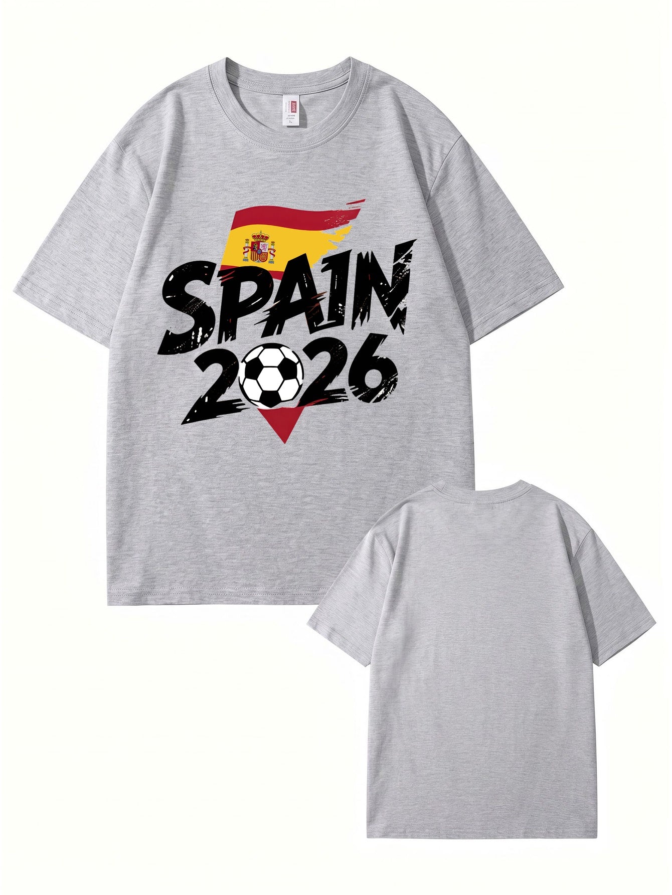 Spain 2026 Soccer Graphic T-Shirt - Premium Cotton Fan Apparel