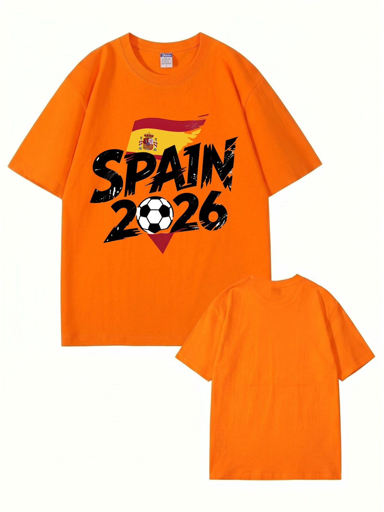 Spain 2026 Soccer Graphic T-Shirt - Premium Cotton Fan Apparel