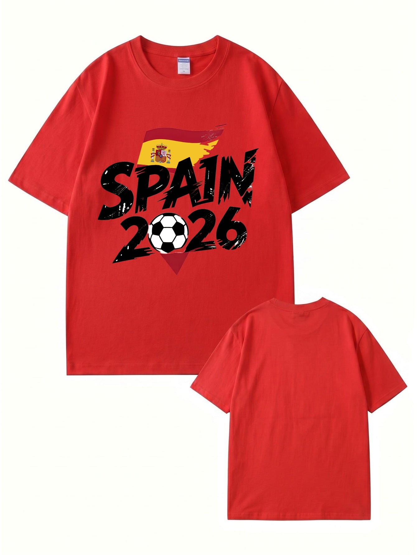 Spain 2026 Soccer Graphic T-Shirt - Premium Cotton Fan Apparel