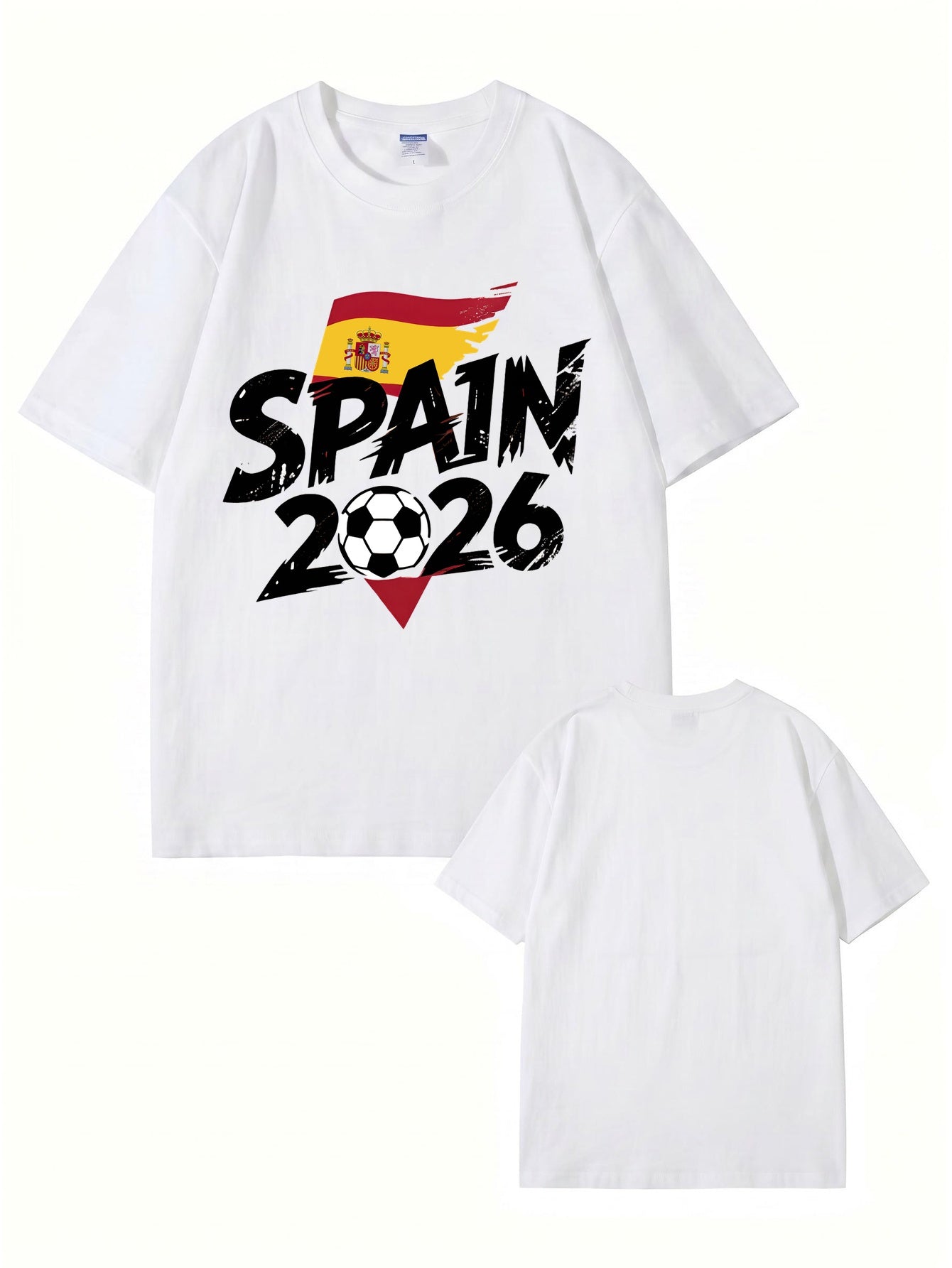 Spain 2026 Soccer Graphic T-Shirt - Premium Cotton Fan Apparel