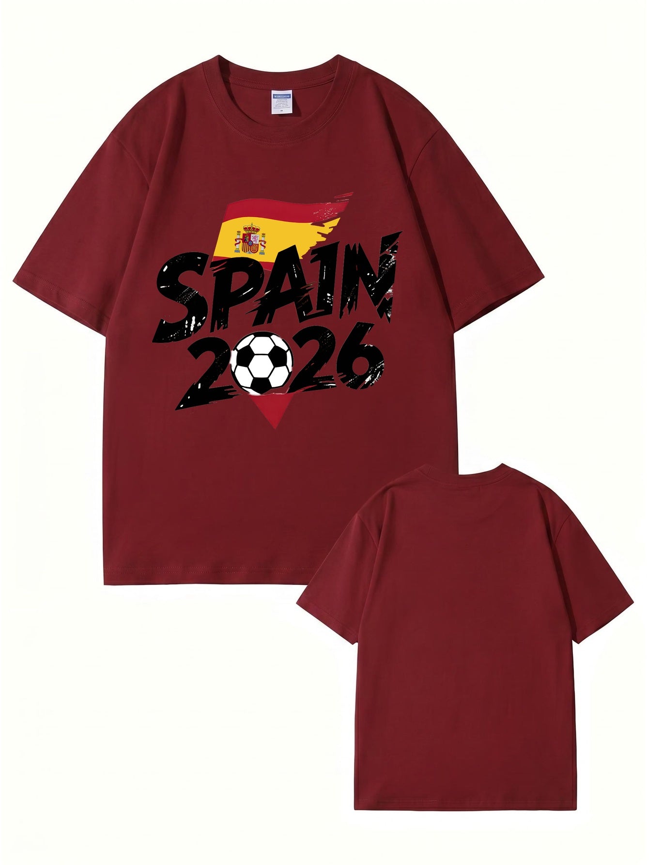 Spain 2026 Soccer Graphic T-Shirt - Premium Cotton Fan Apparel