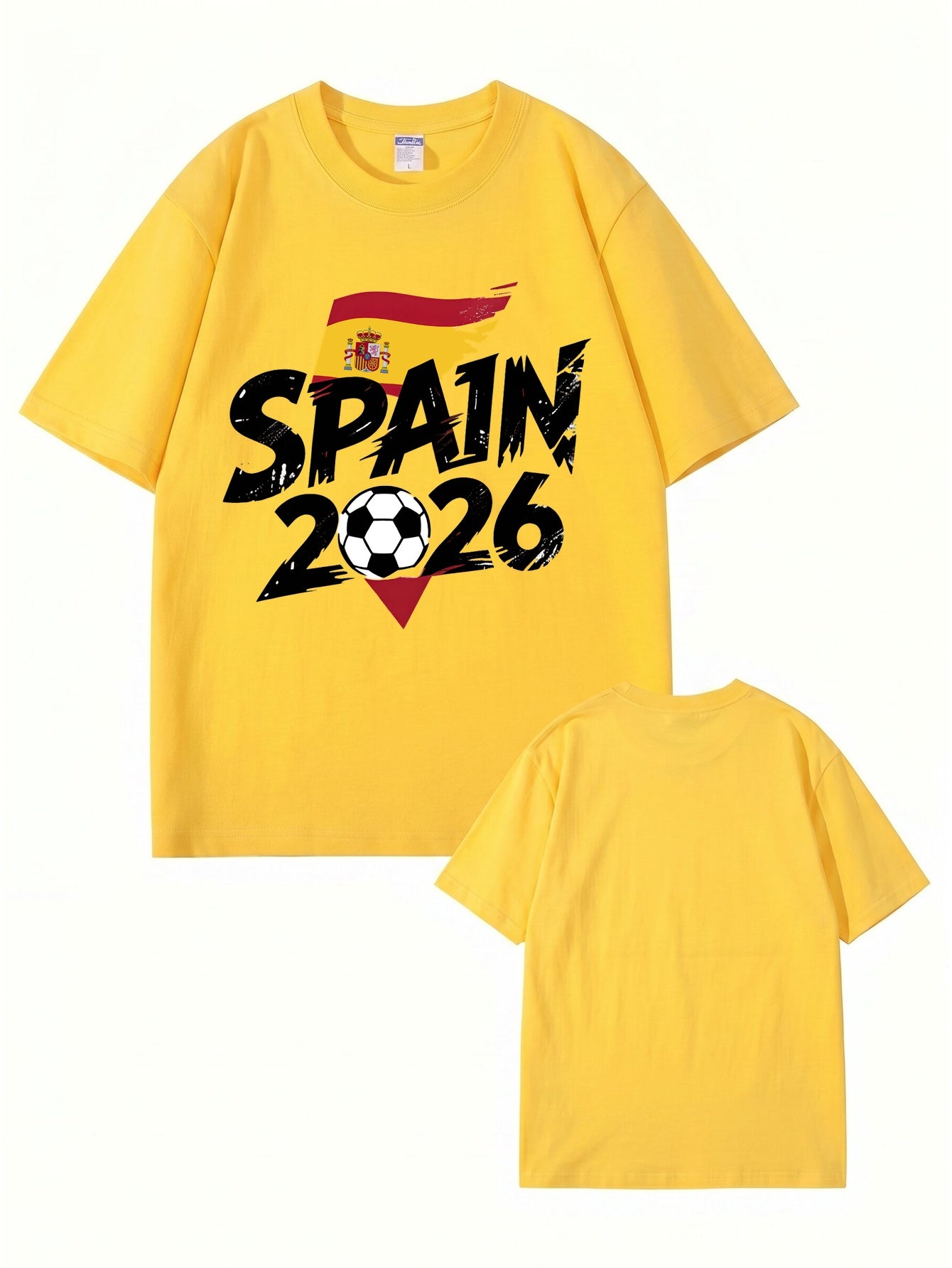 Spain 2026 Soccer Graphic T-Shirt - Premium Cotton Fan Apparel