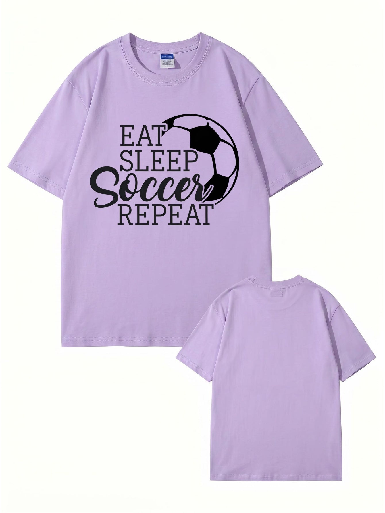 Eat Sleep Soccer Repeat Graphic T-Shirt - Premium Cotton Tee