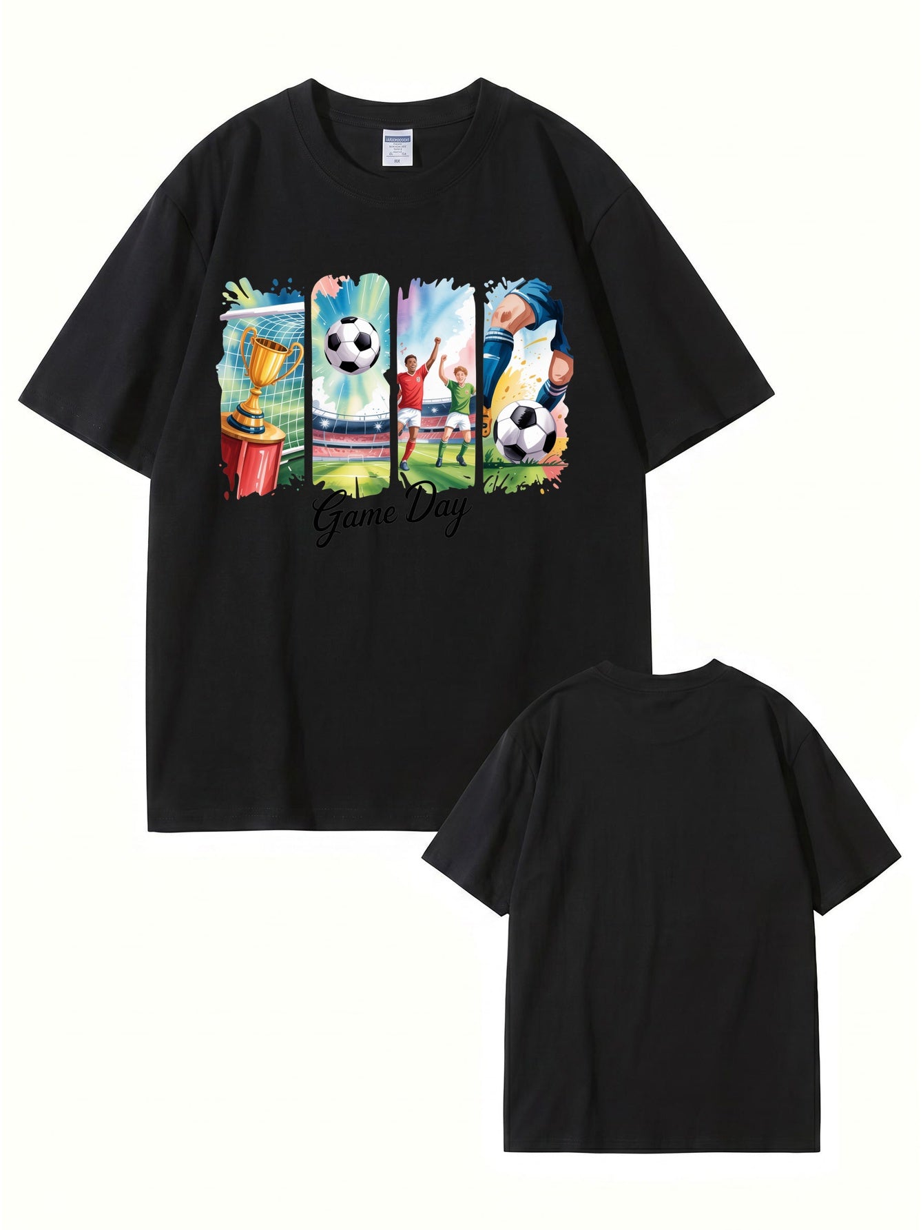 Game Day Soccer Graphic T-Shirt - Premium 200gsm Cotton Tee