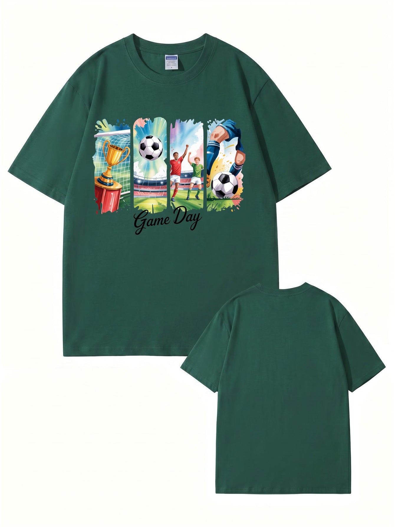 Game Day Soccer Graphic T-Shirt - Premium 200gsm Cotton Tee