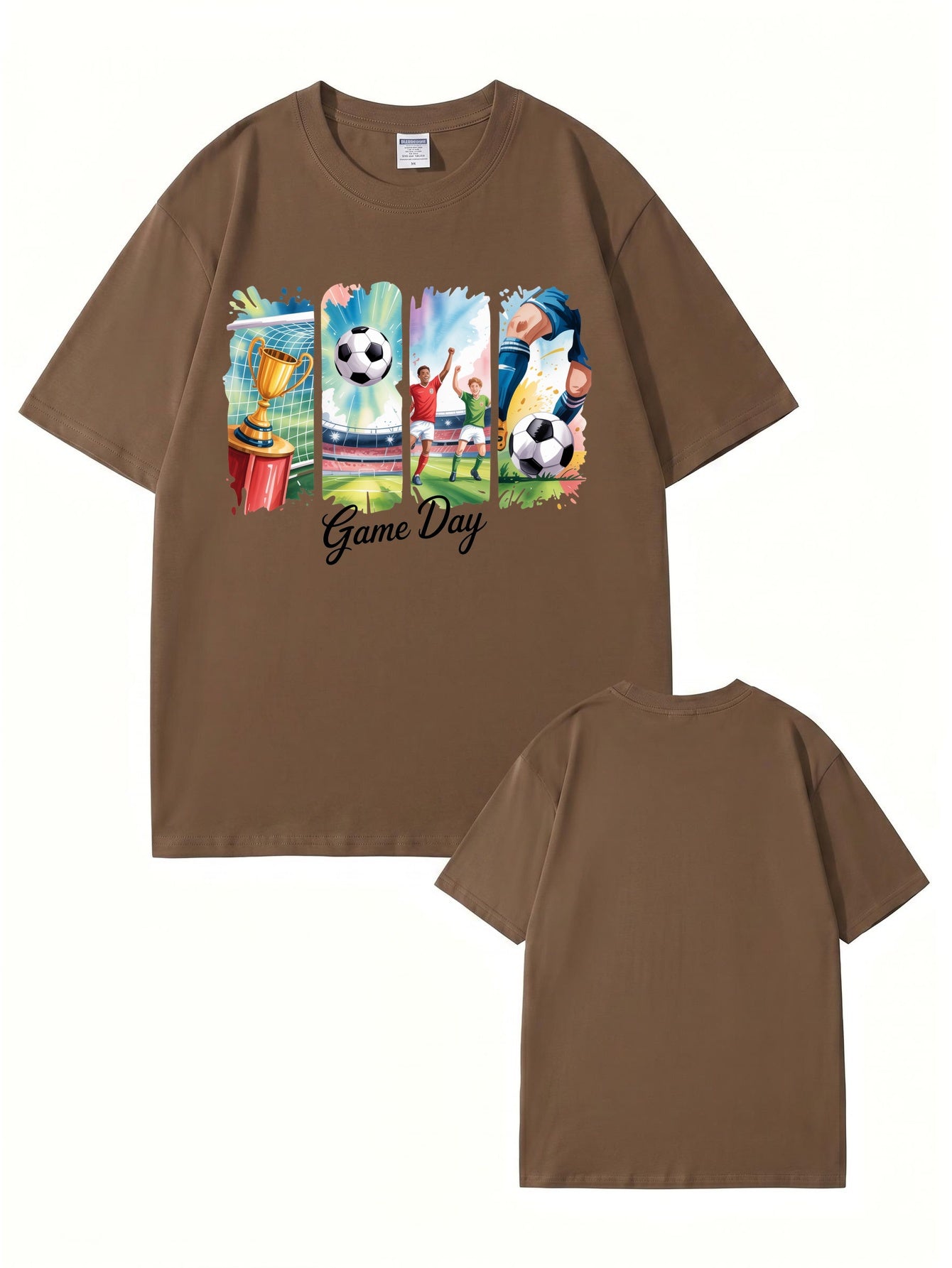 Game Day Soccer Graphic T-Shirt - Premium 200gsm Cotton Tee