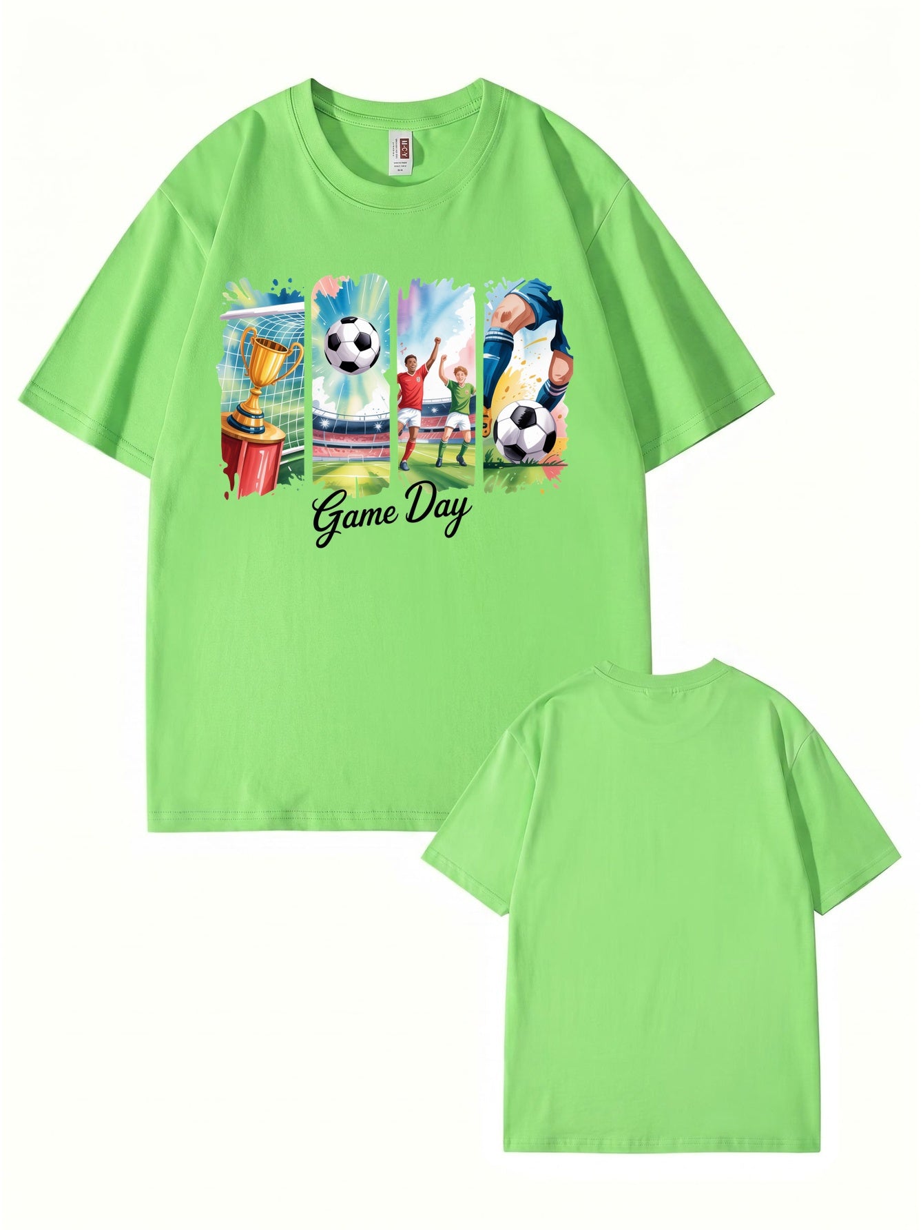 Game Day Soccer Graphic T-Shirt - Premium 200gsm Cotton Tee