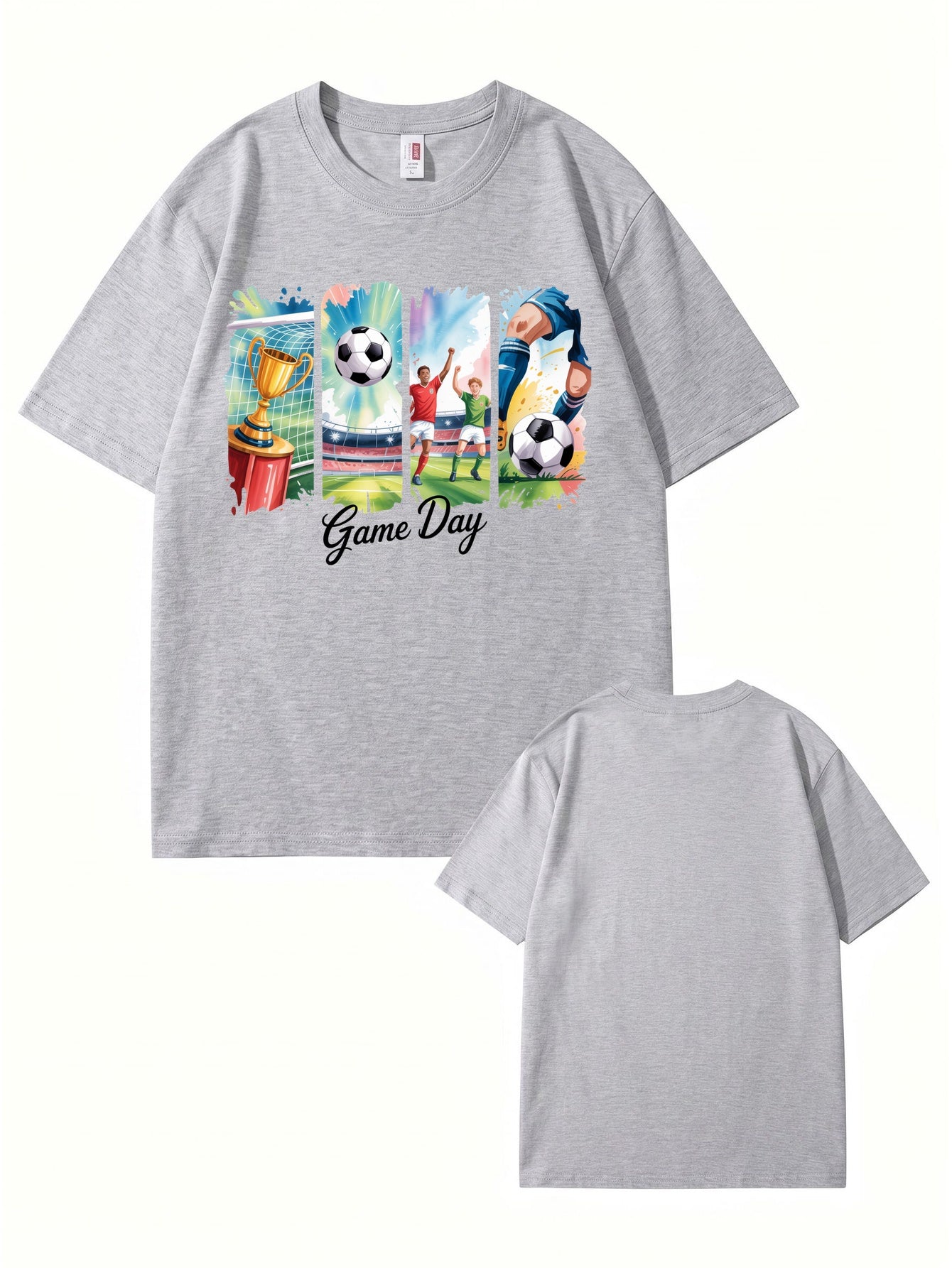 Game Day Soccer Graphic T-Shirt - Premium 200gsm Cotton Tee