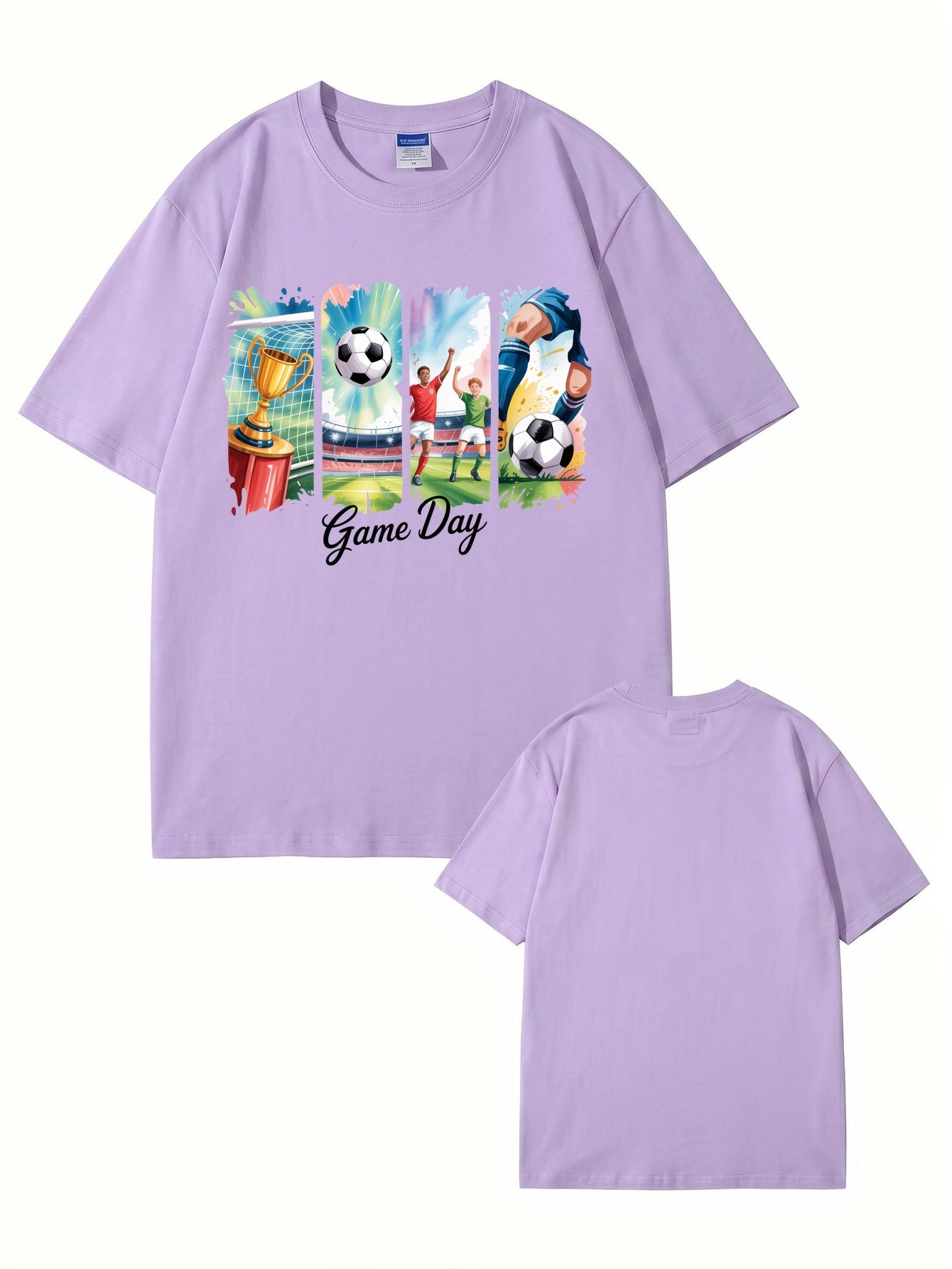 Game Day Soccer Graphic T-Shirt - Premium 200gsm Cotton Tee