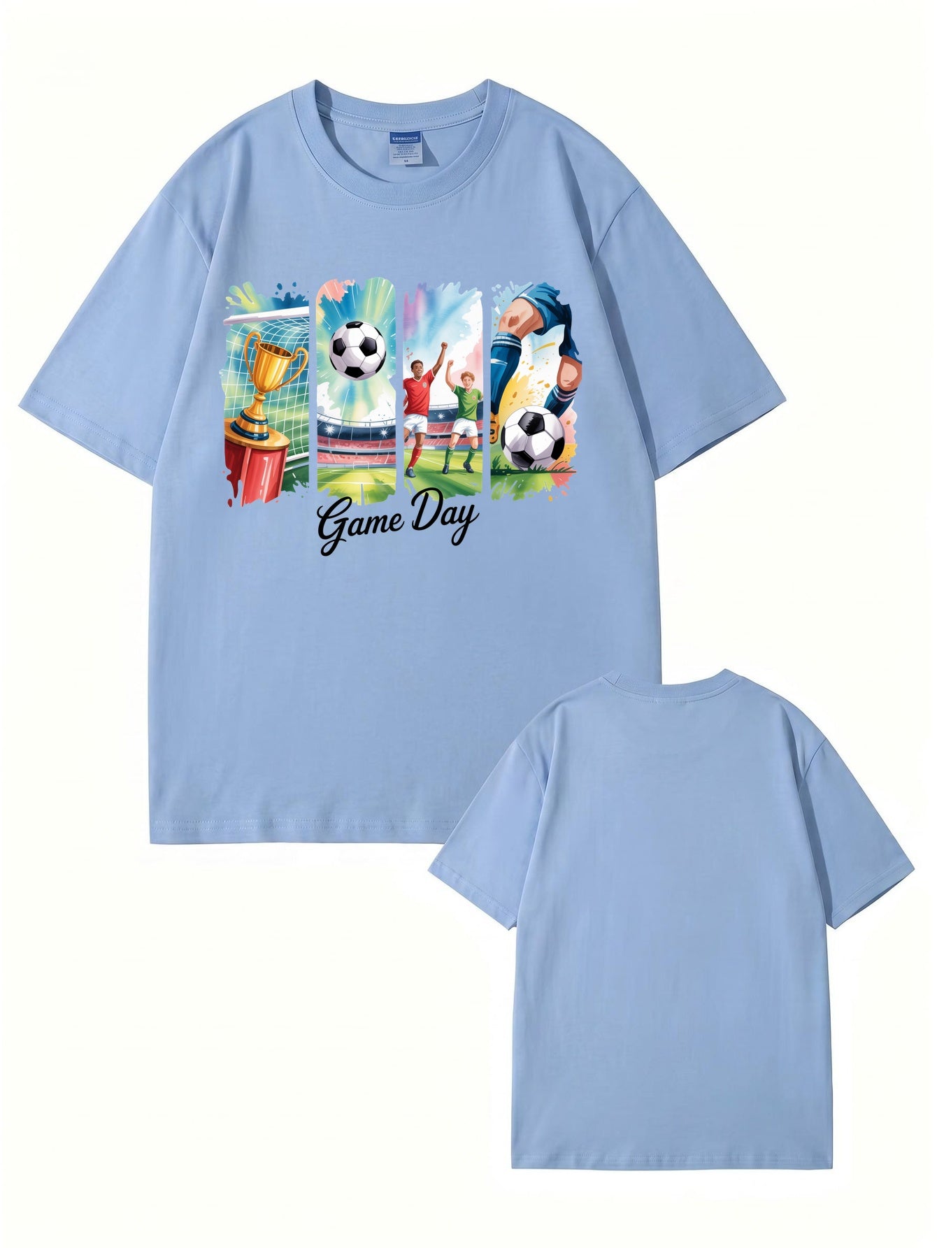 Game Day Soccer Graphic T-Shirt - Premium 200gsm Cotton Tee