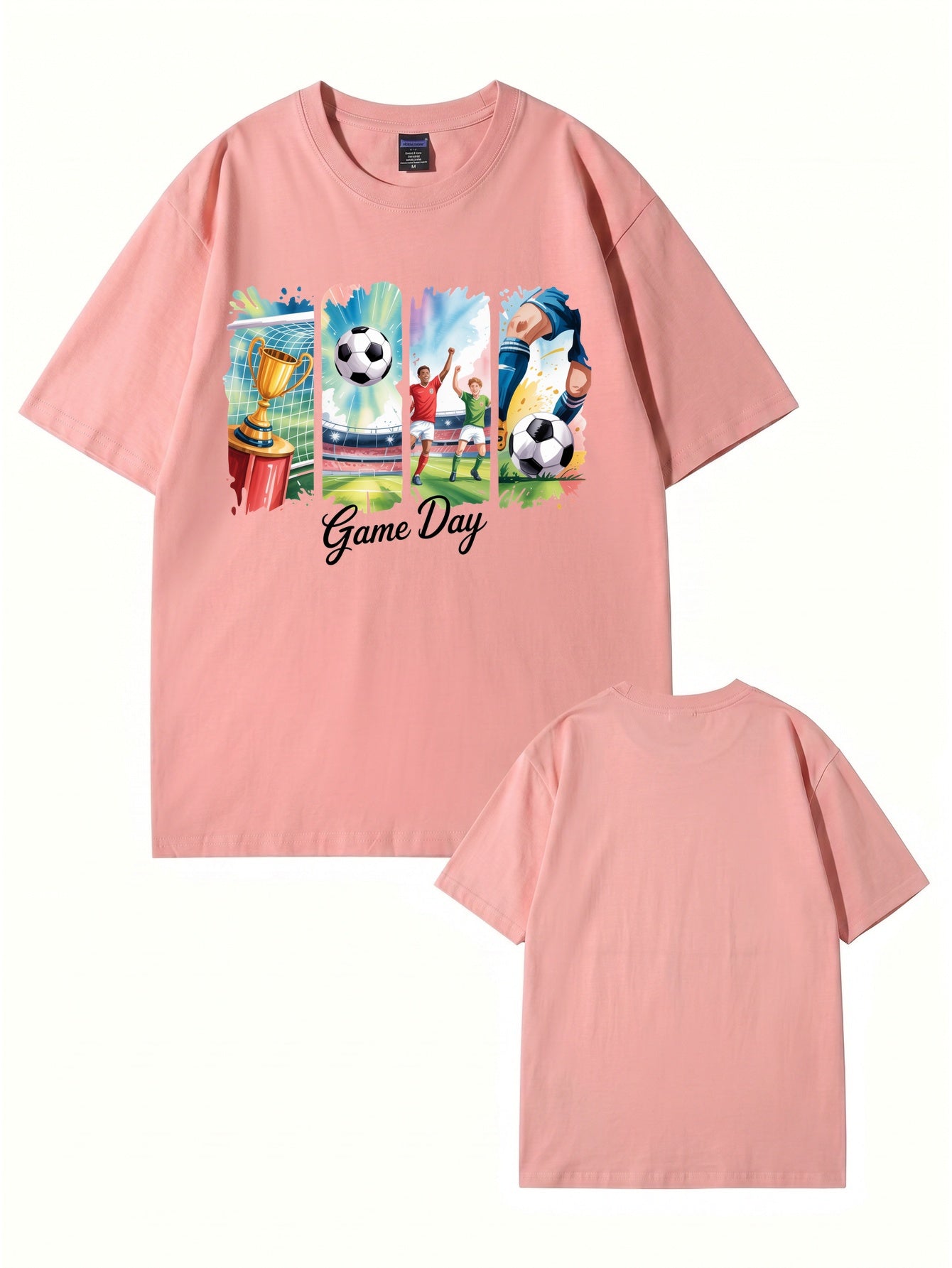 Game Day Soccer Graphic T-Shirt - Premium 200gsm Cotton Tee