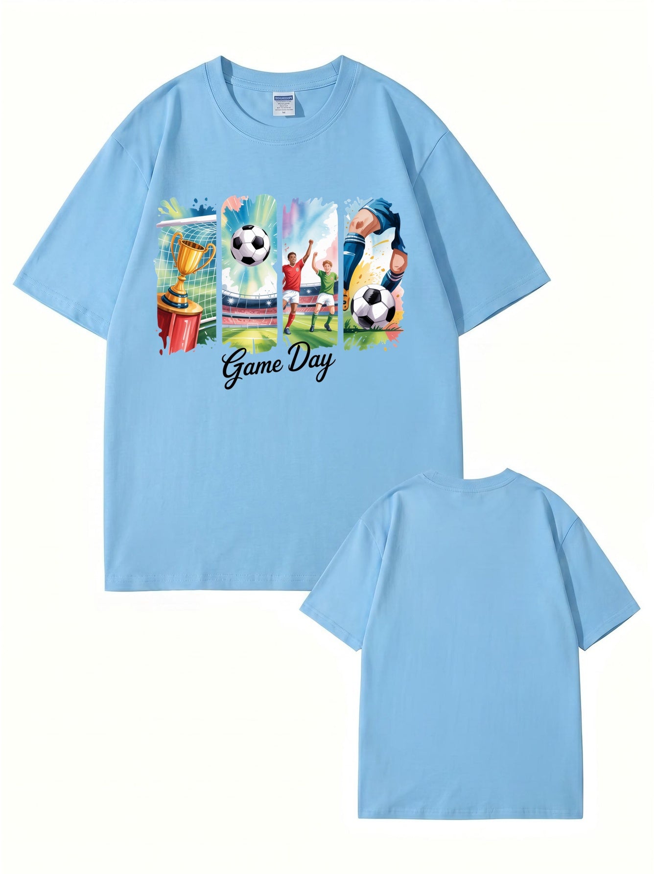 Game Day Soccer Graphic T-Shirt - Premium 200gsm Cotton Tee