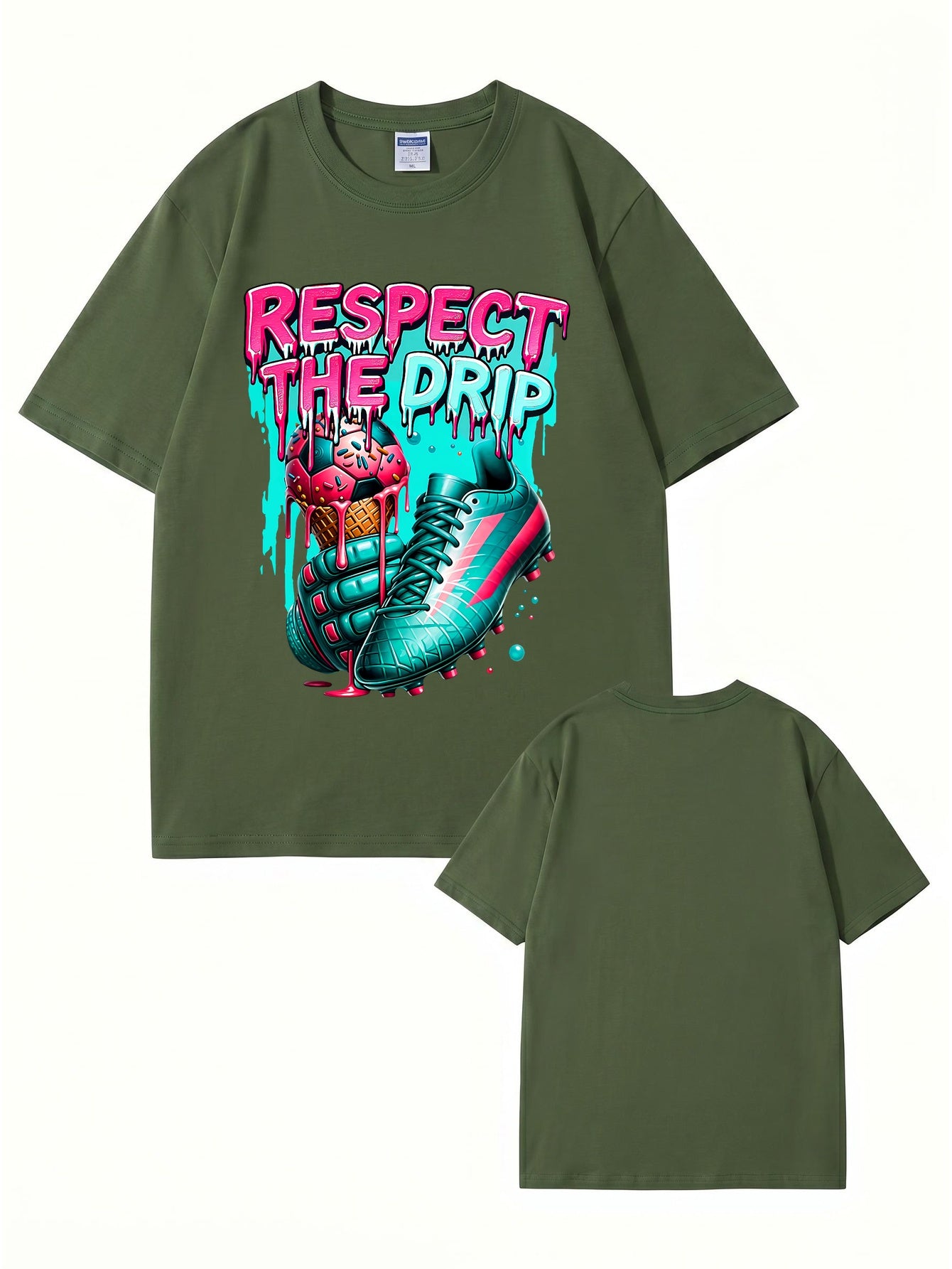 Respect The Drip Soccer Graphic T-Shirt | Streetwear Sport Tee