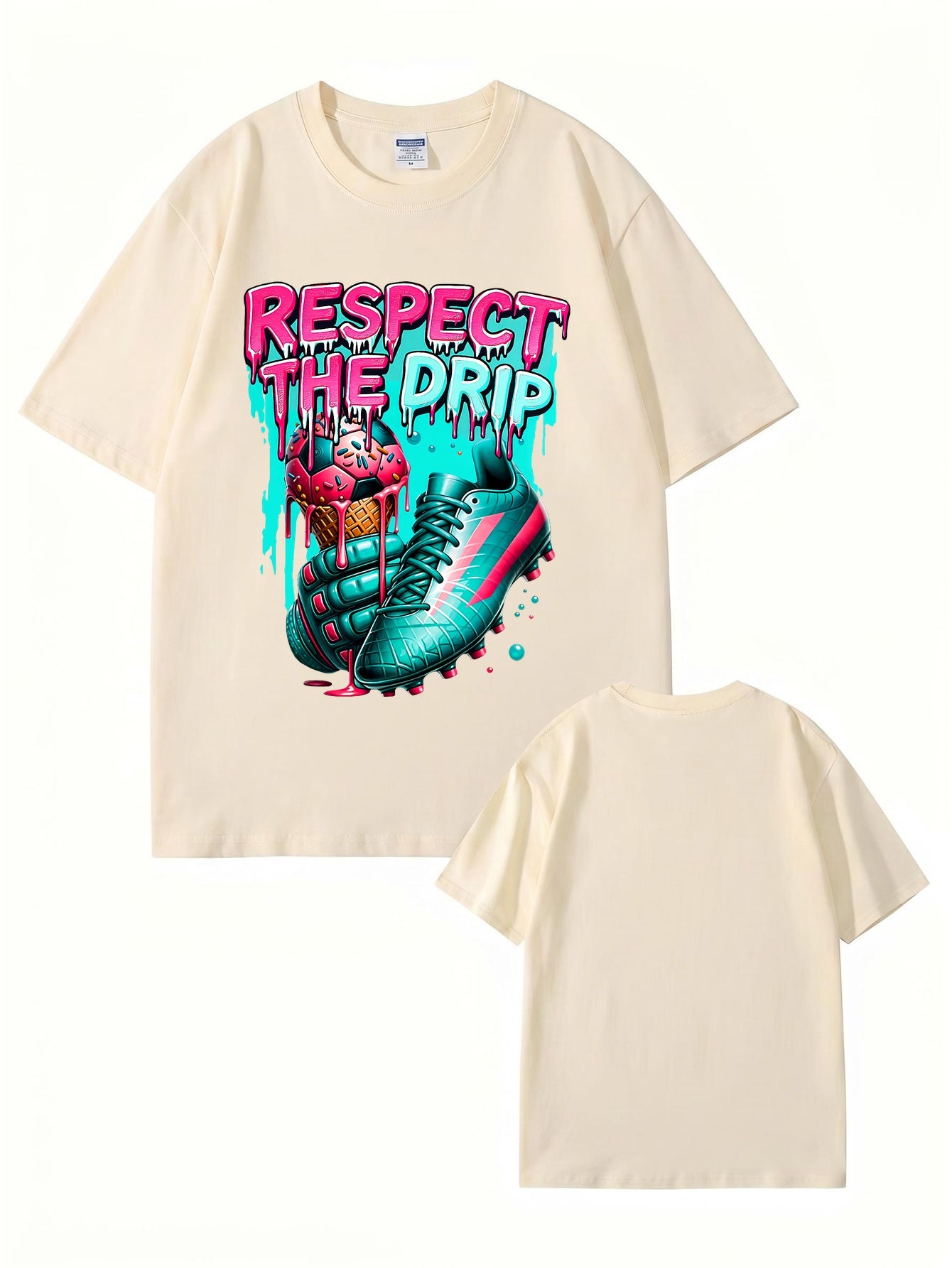 Respect The Drip Soccer Graphic T-Shirt | Streetwear Sport Tee