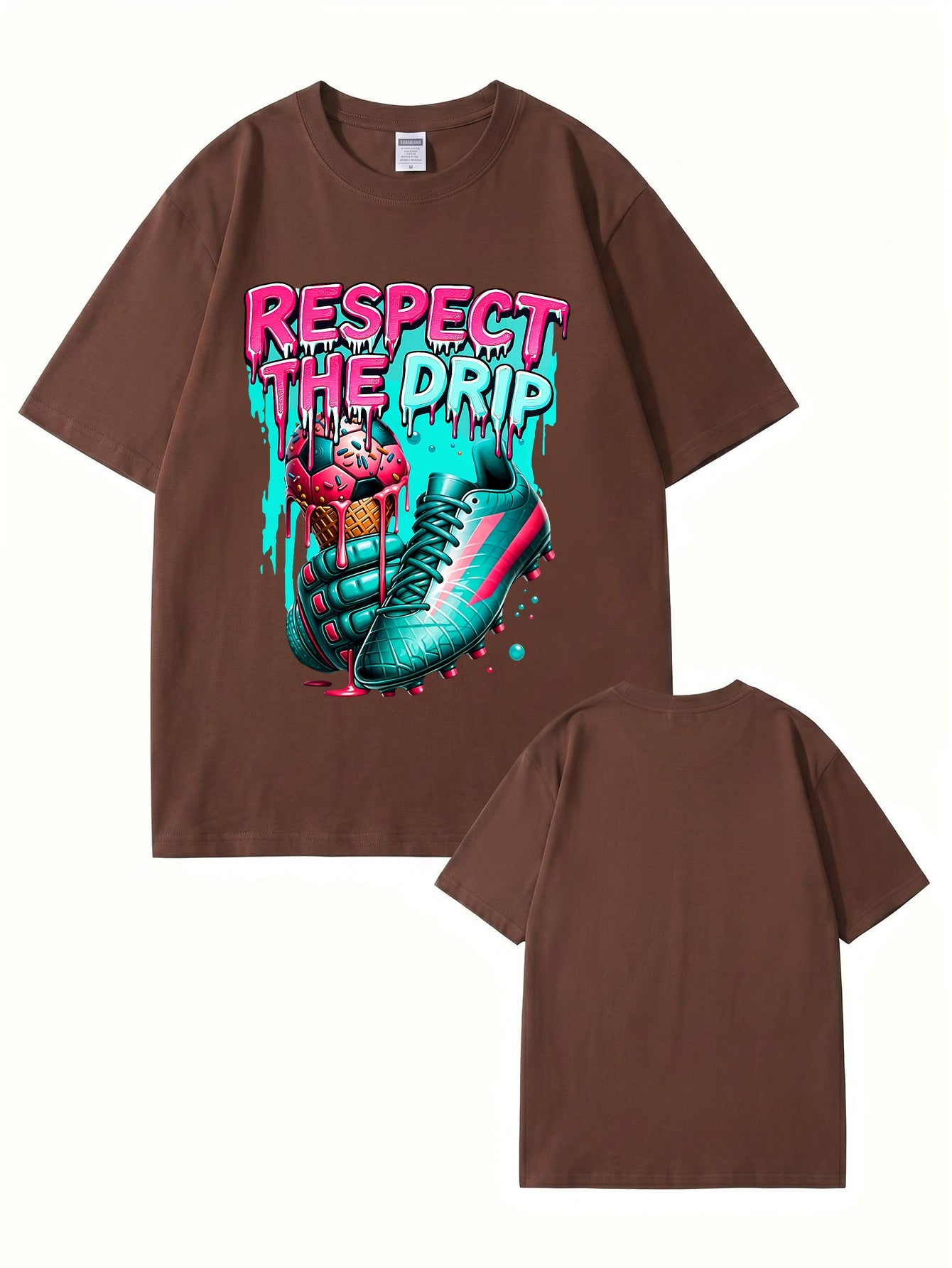Respect The Drip Soccer Graphic T-Shirt | Streetwear Sport Tee