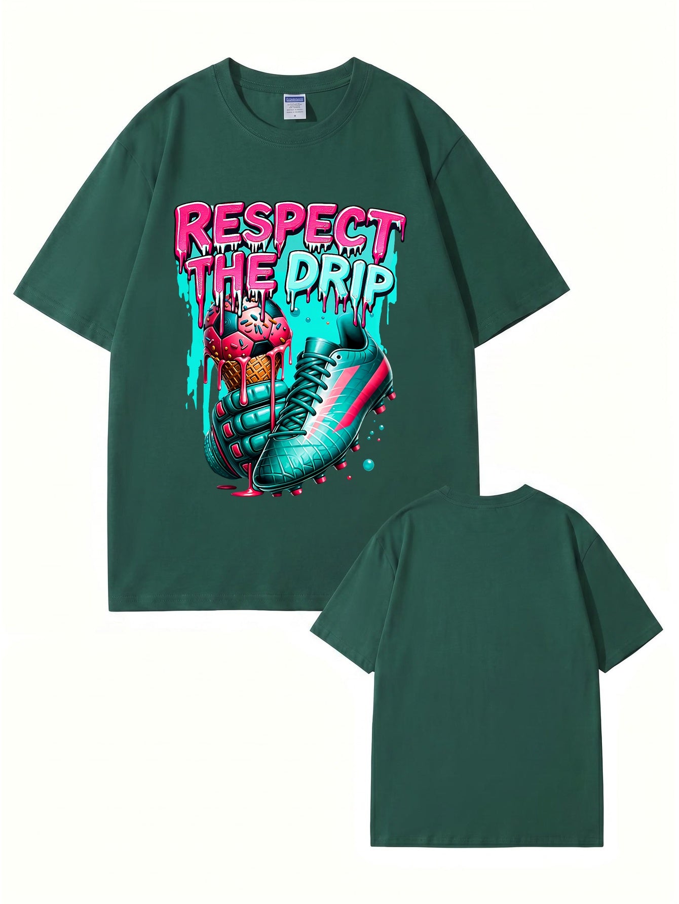 Respect The Drip Soccer Graphic T-Shirt | Streetwear Sport Tee