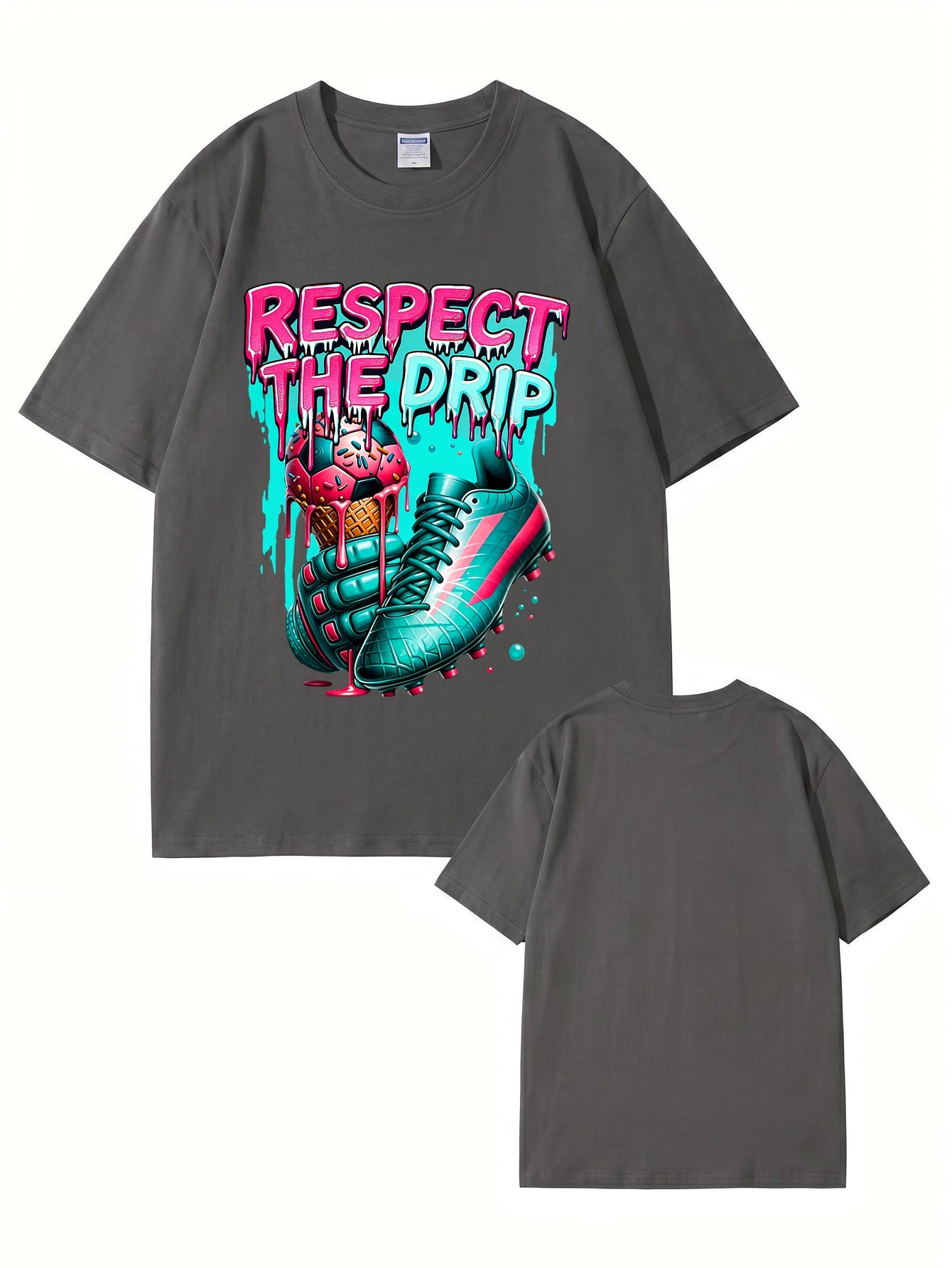 Respect The Drip Soccer Graphic T-Shirt | Streetwear Sport Tee