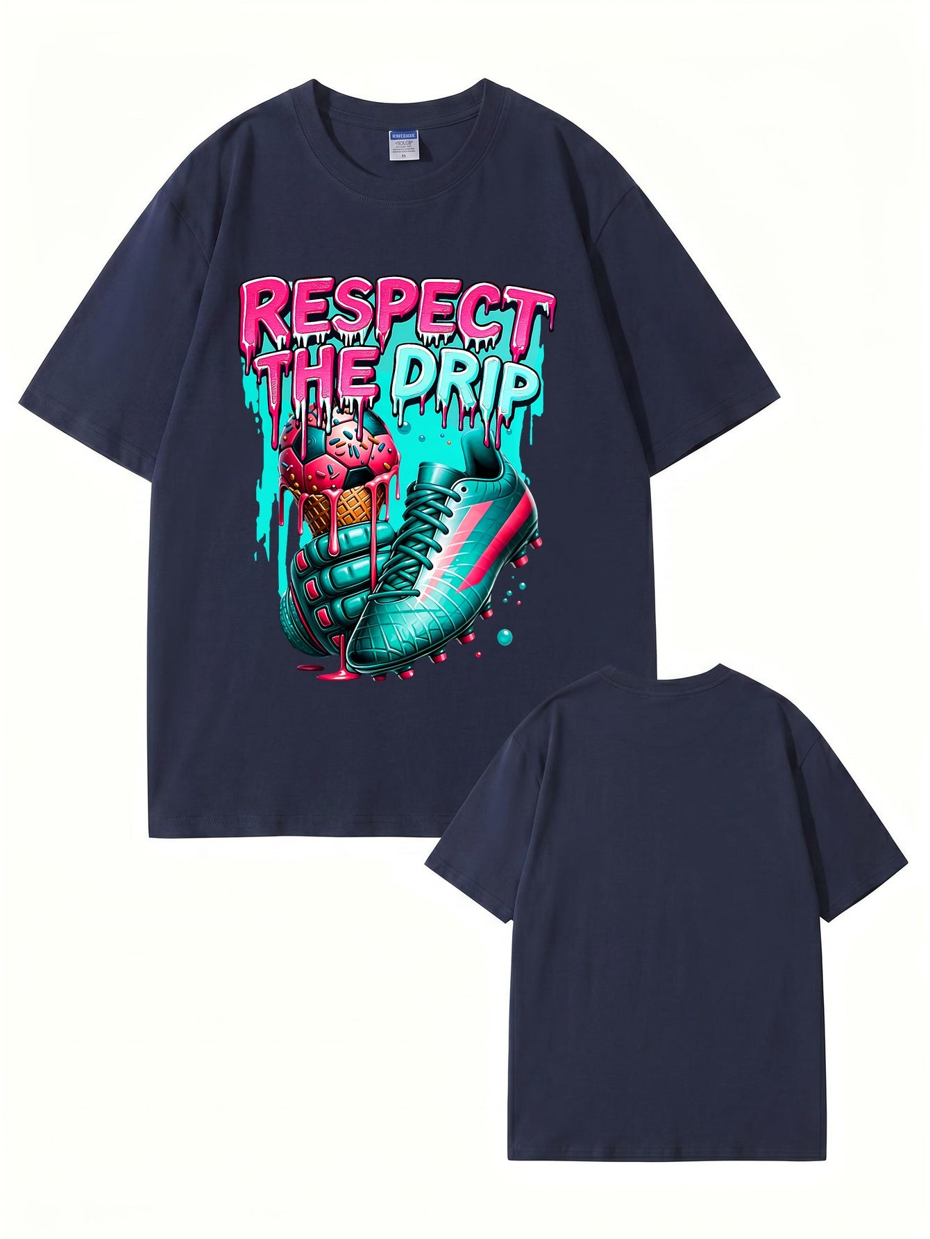 Respect The Drip Soccer Graphic T-Shirt | Streetwear Sport Tee