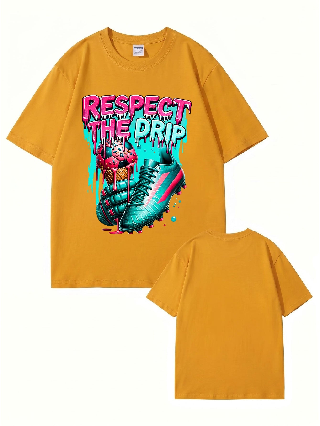 Respect The Drip Soccer Graphic T-Shirt | Streetwear Sport Tee