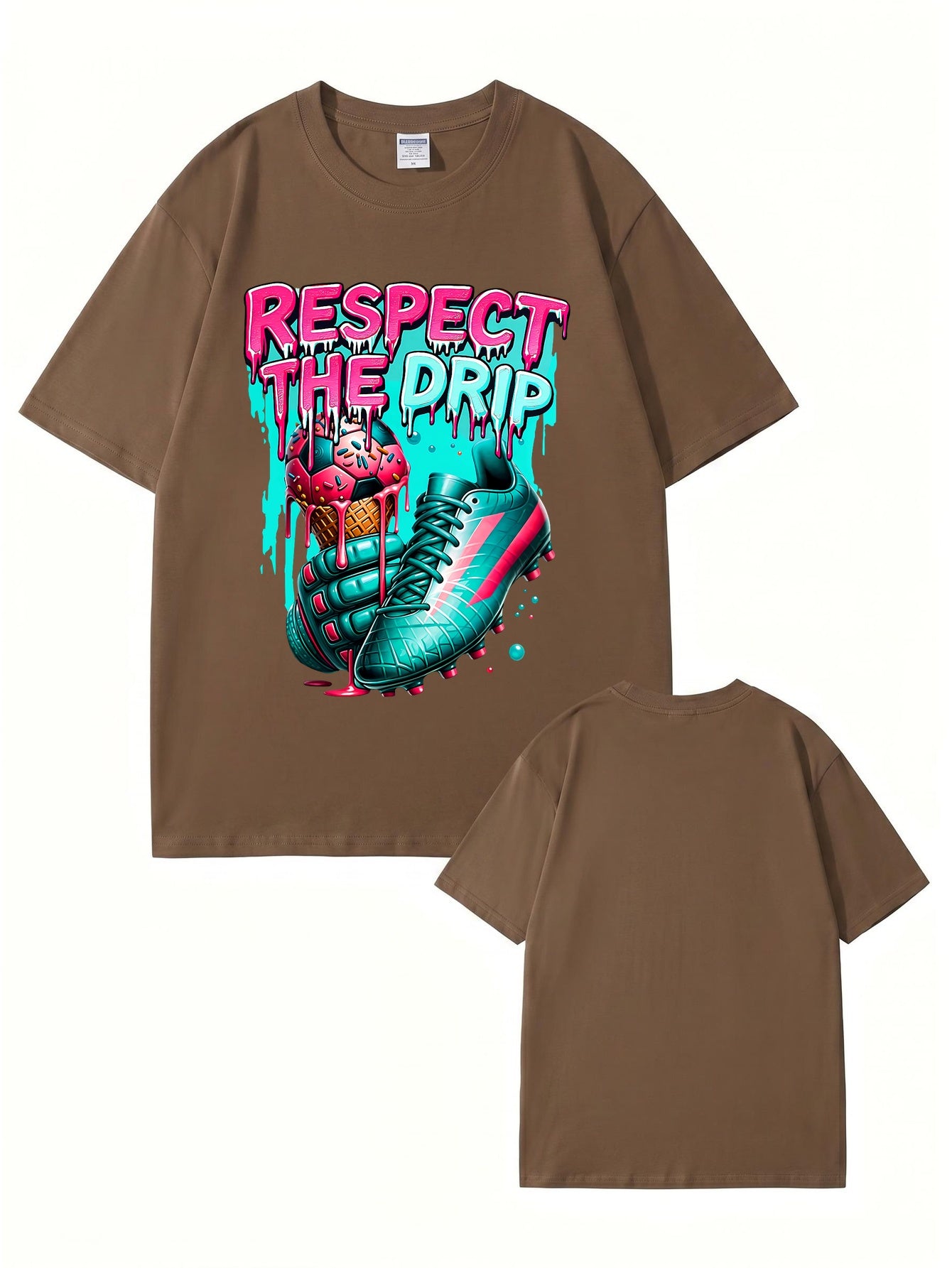 Respect The Drip Soccer Graphic T-Shirt | Streetwear Sport Tee