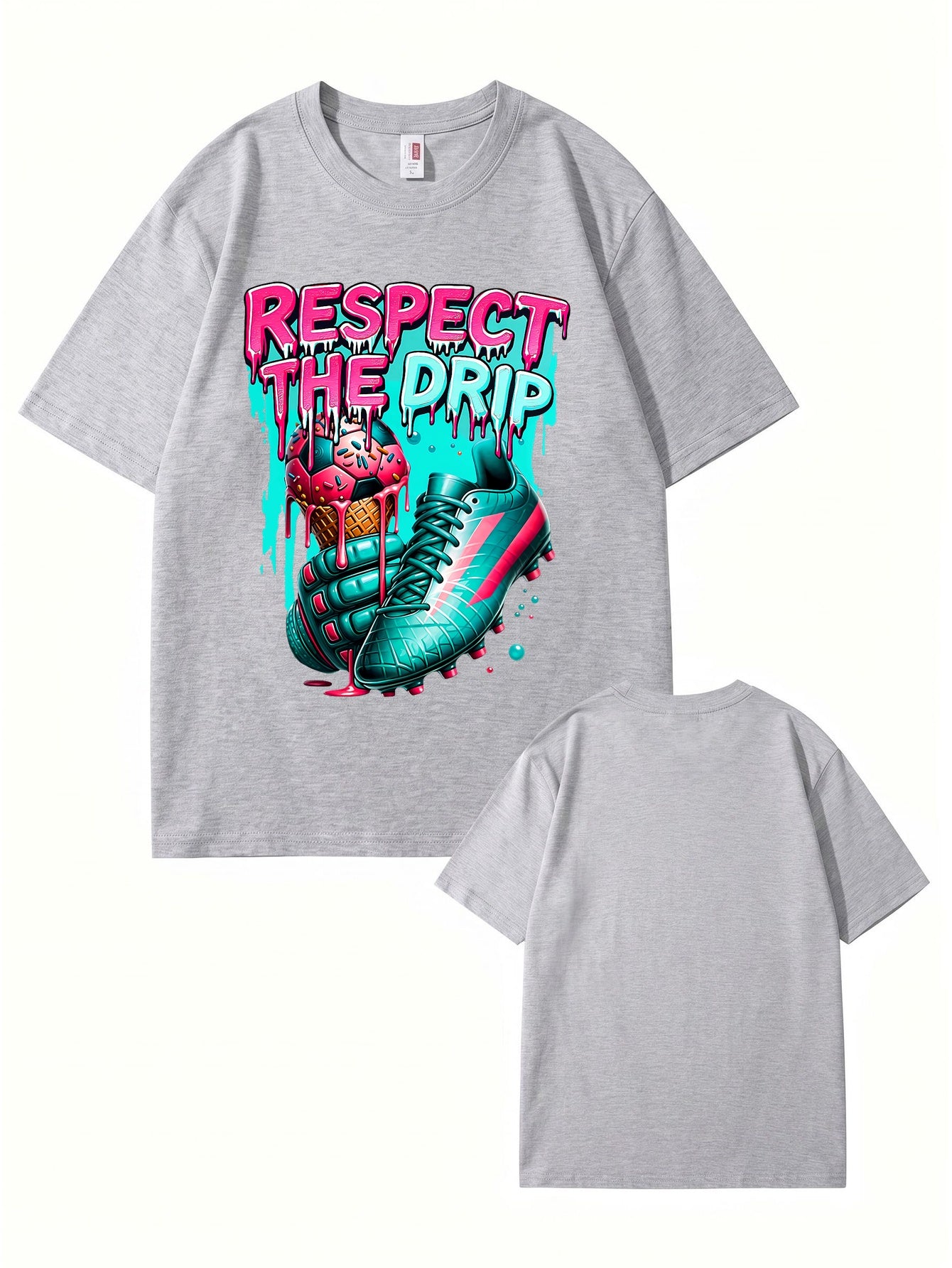 Respect The Drip Soccer Graphic T-Shirt | Streetwear Sport Tee