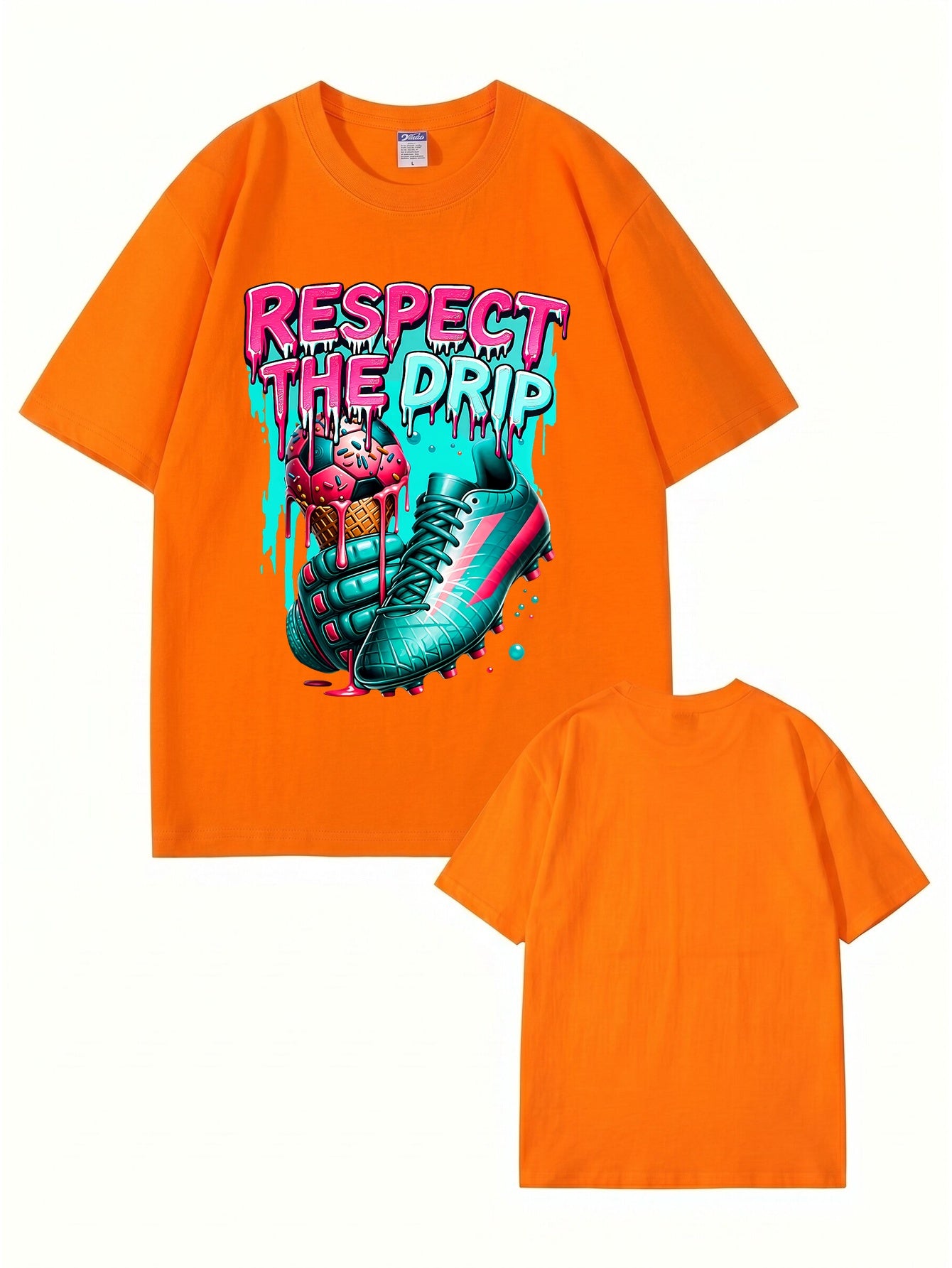 Respect The Drip Soccer Graphic T-Shirt | Streetwear Sport Tee