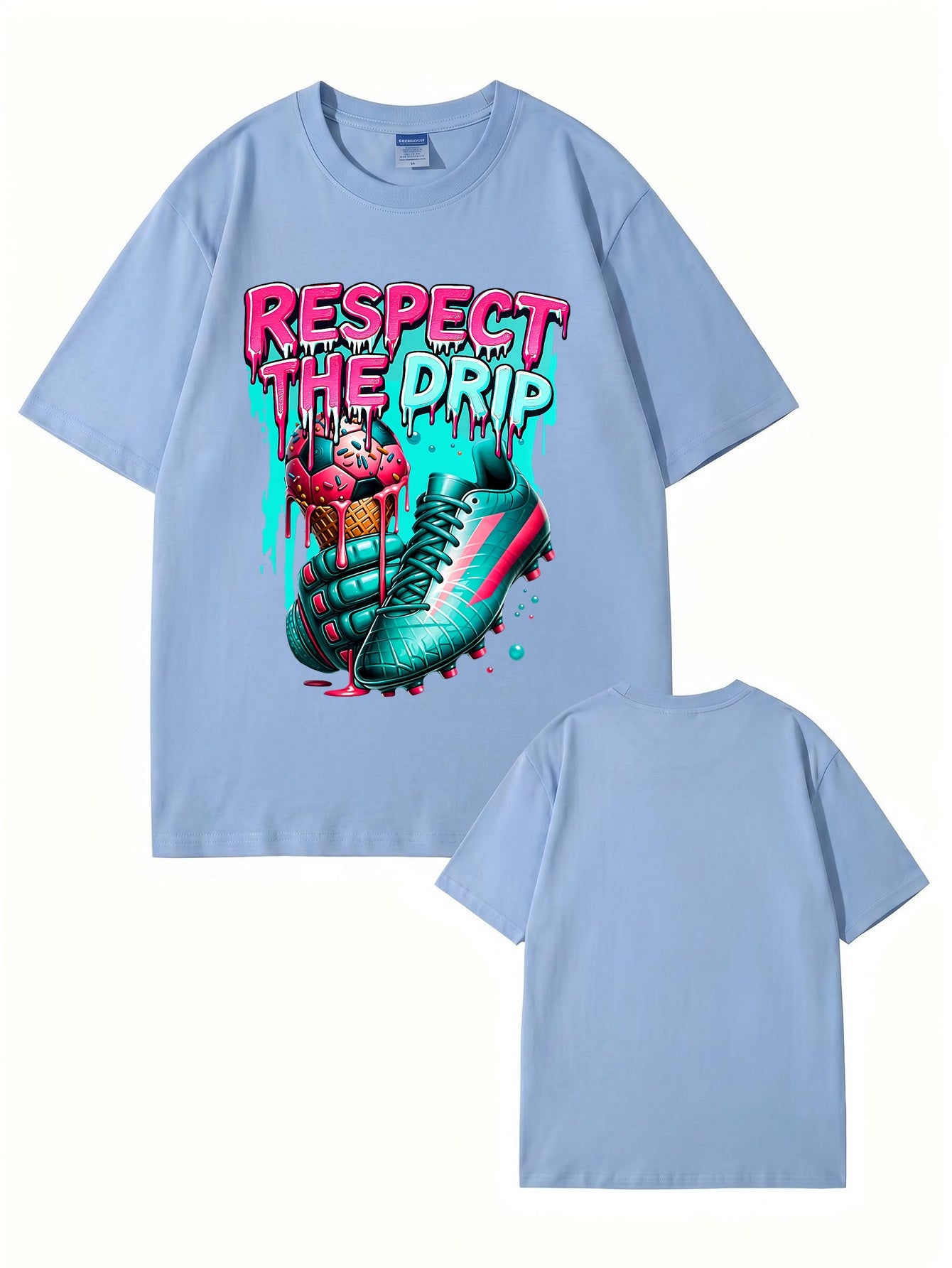 Respect The Drip Soccer Graphic T-Shirt | Streetwear Sport Tee