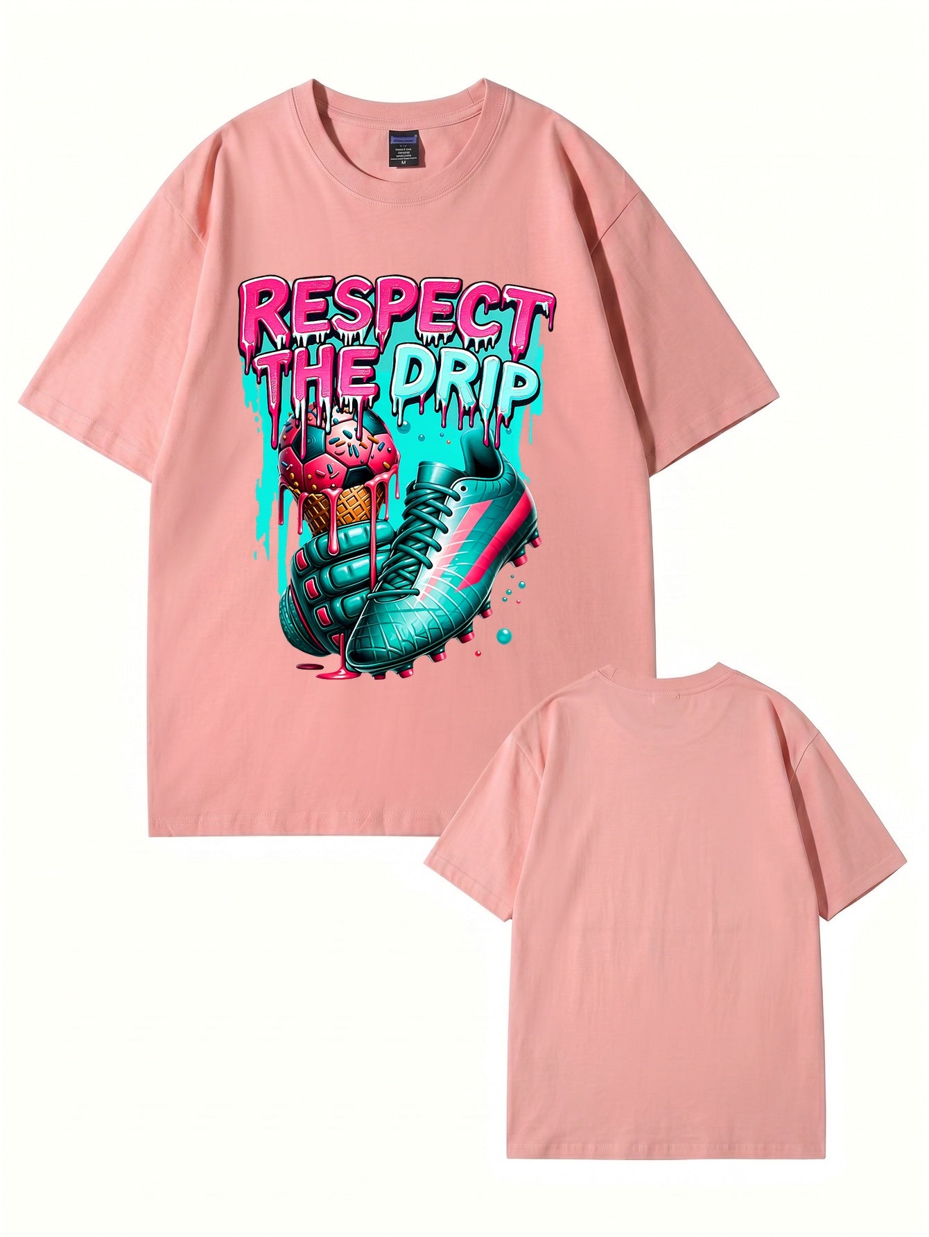 Respect The Drip Soccer Graphic T-Shirt | Streetwear Sport Tee