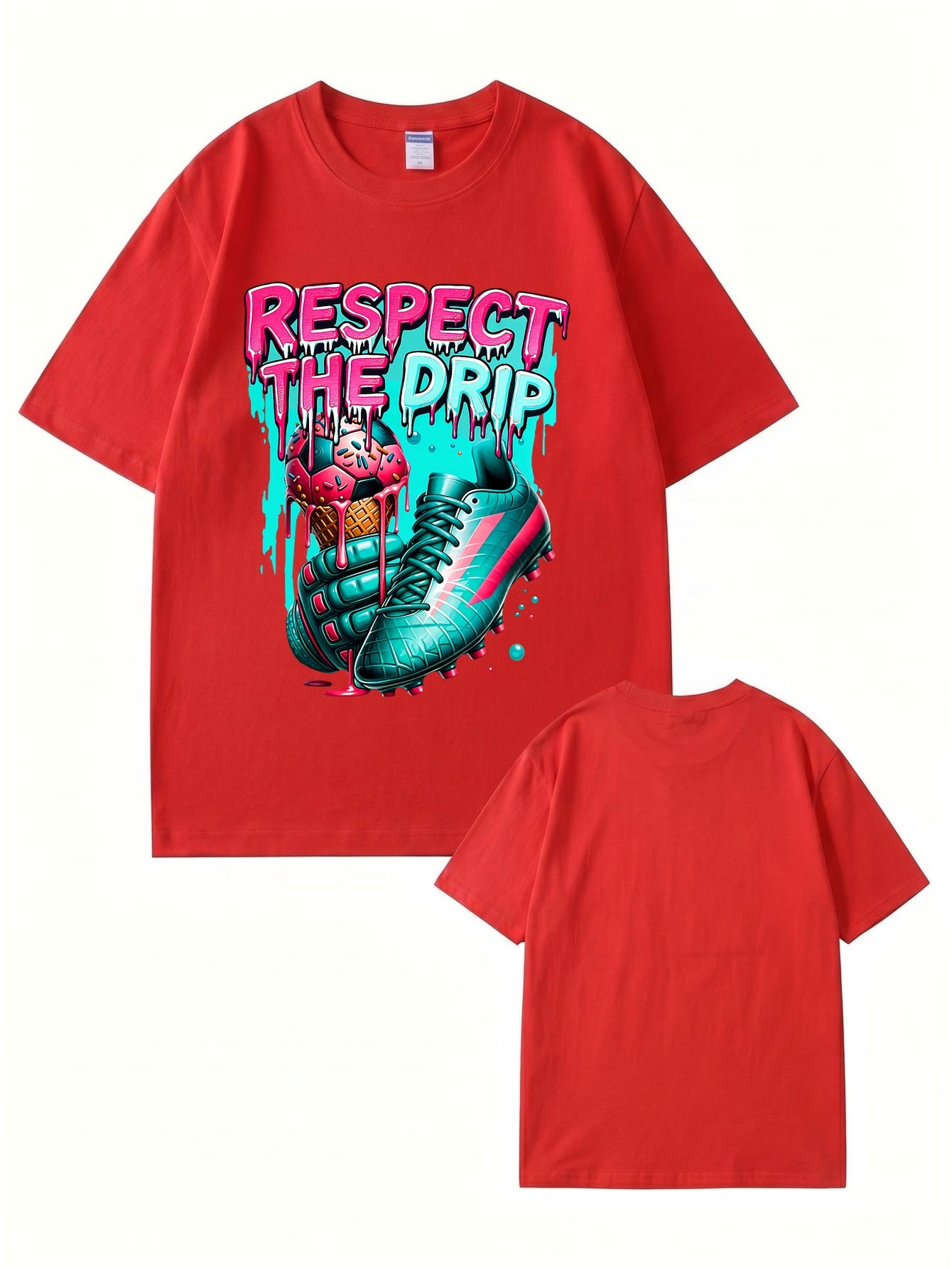 Respect The Drip Soccer Graphic T-Shirt | Streetwear Sport Tee