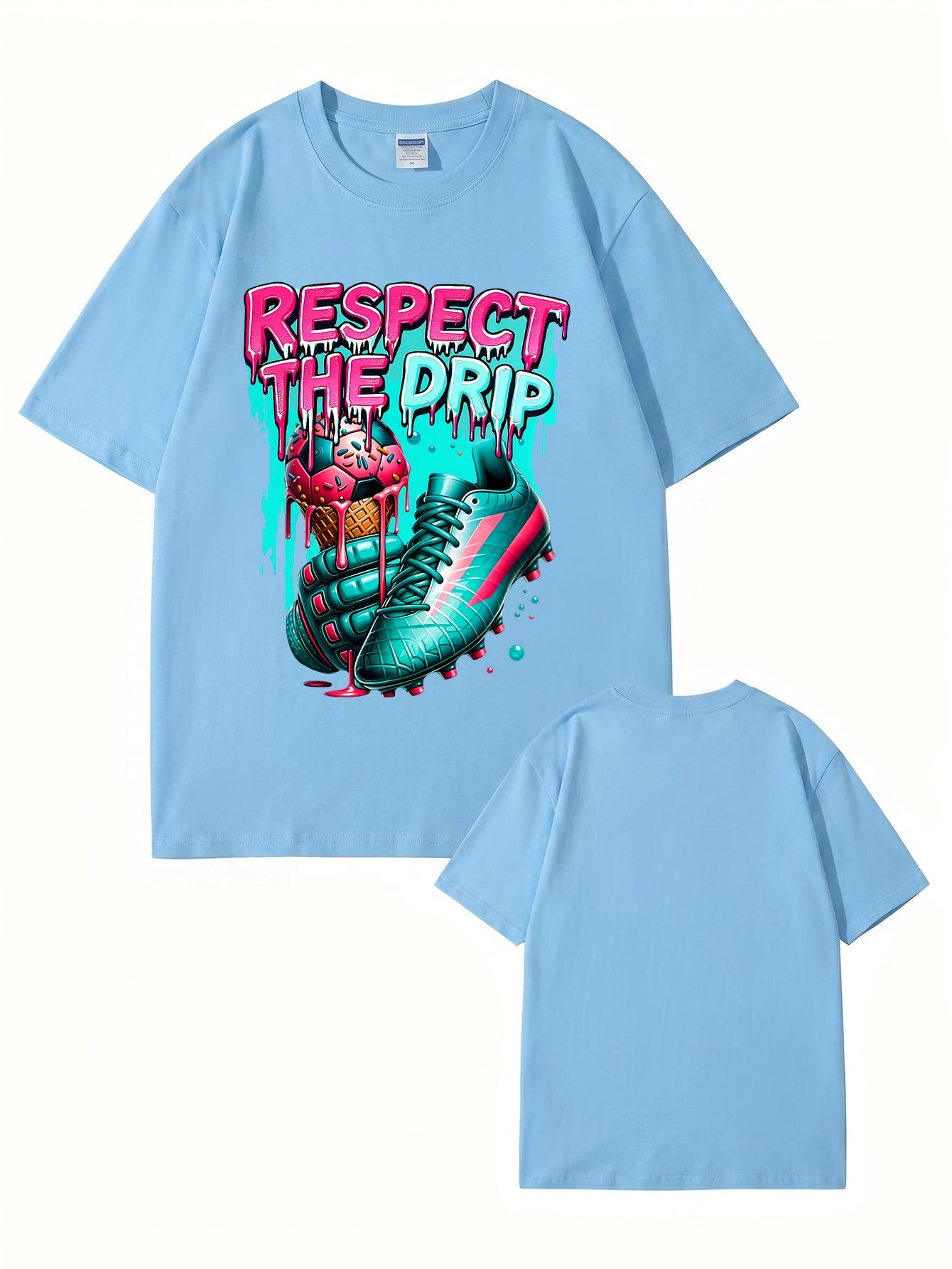 Respect The Drip Soccer Graphic T-Shirt | Streetwear Sport Tee