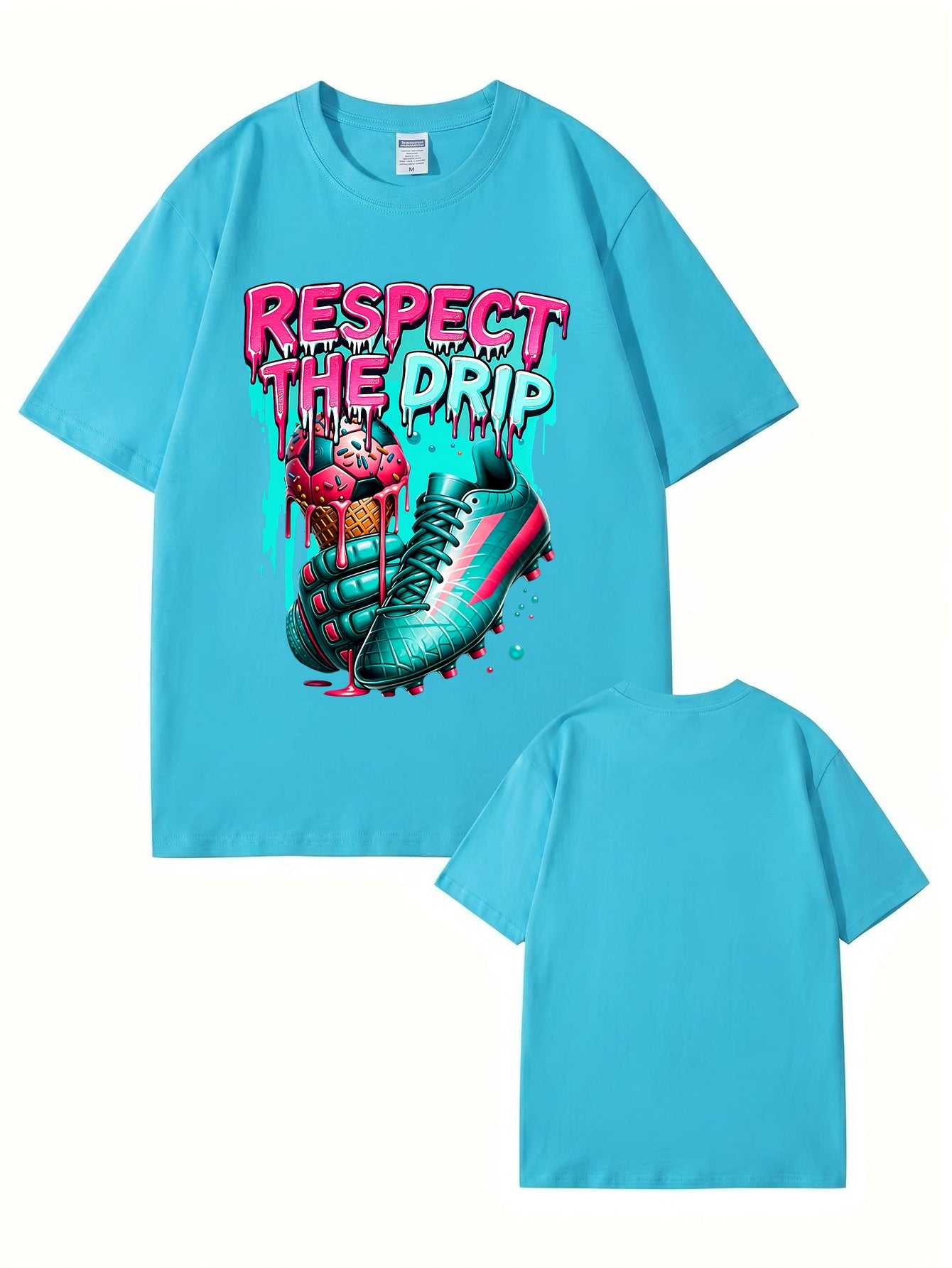 Respect The Drip Soccer Graphic T-Shirt | Streetwear Sport Tee