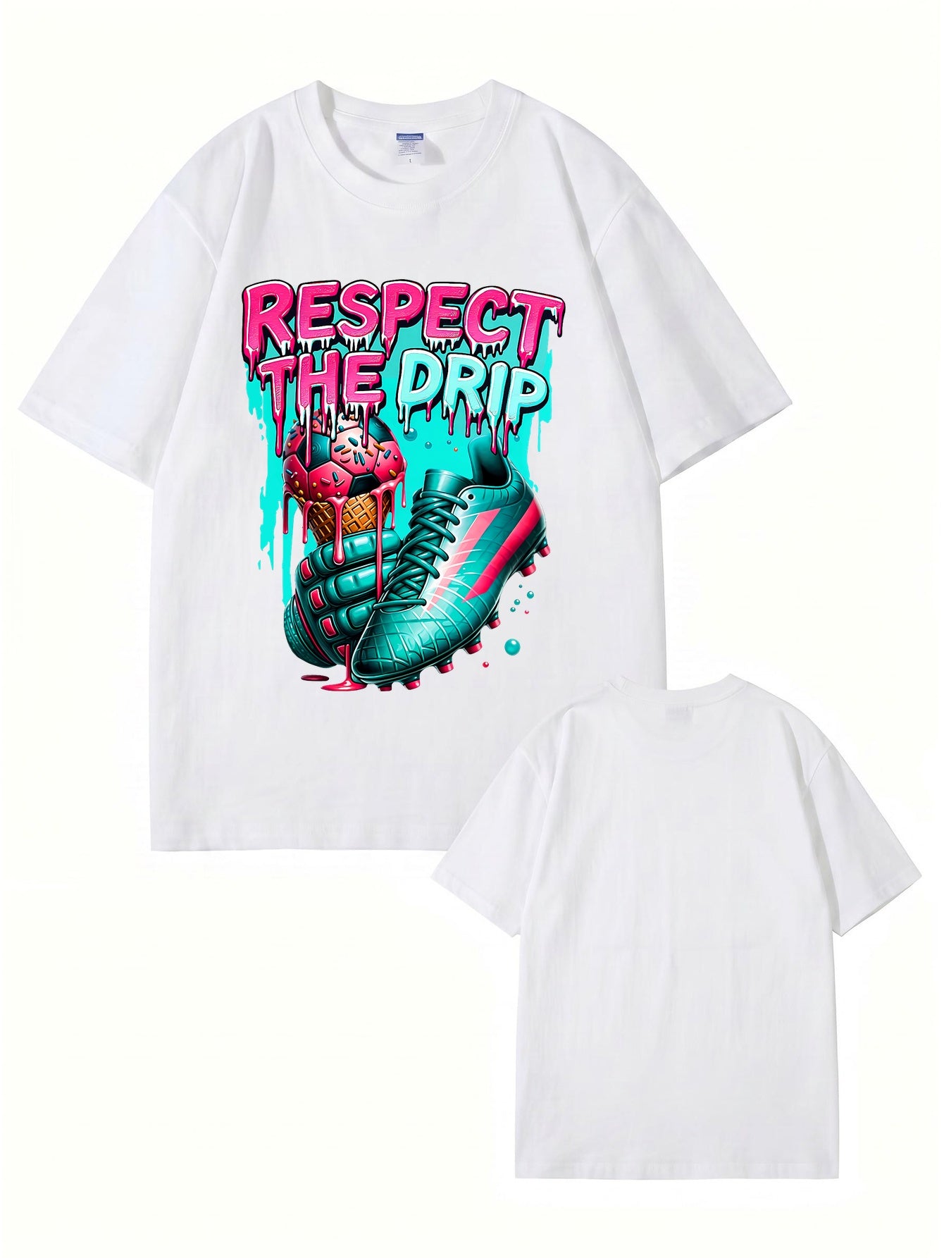 Respect The Drip Soccer Graphic T-Shirt | Streetwear Sport Tee