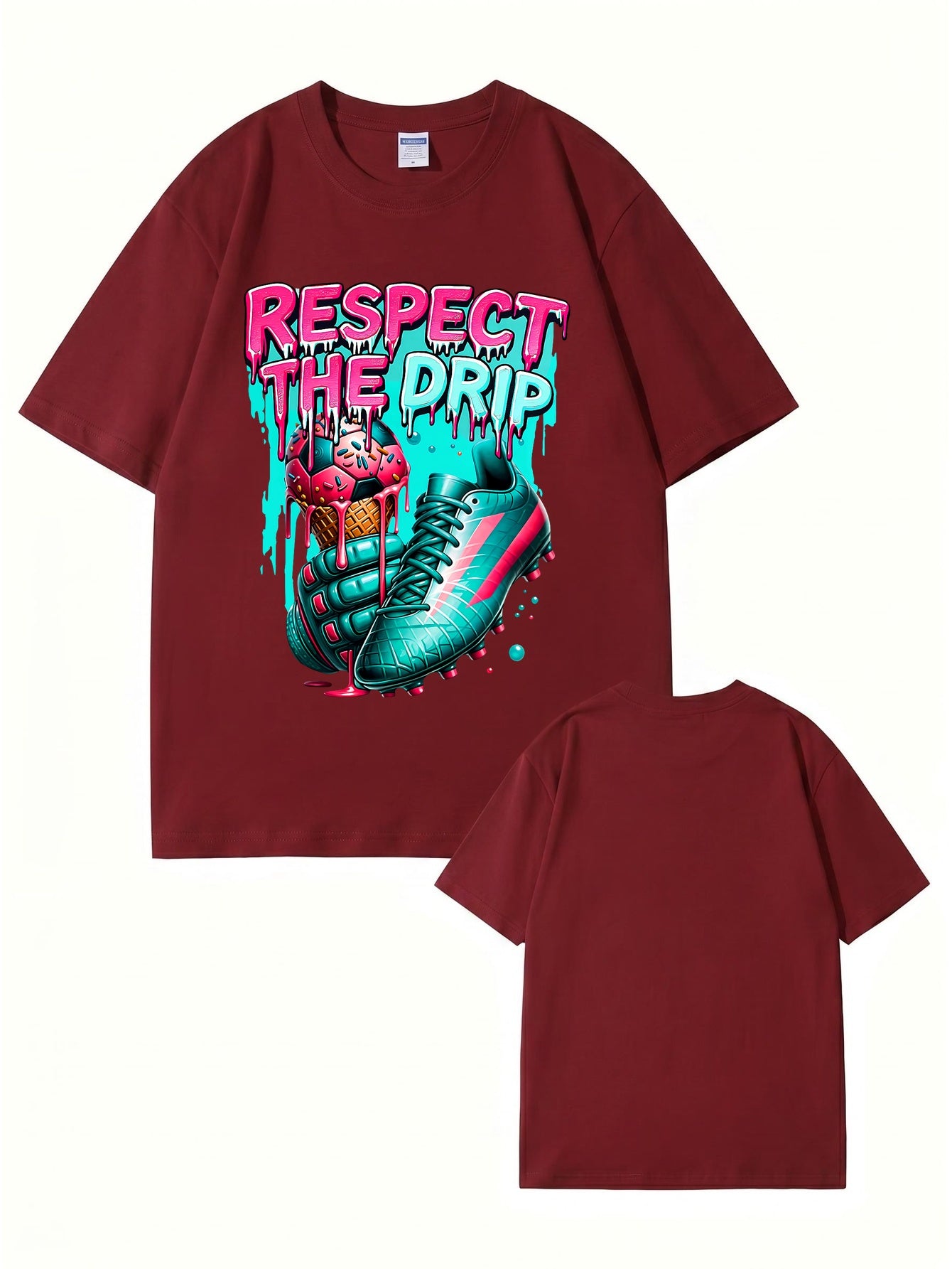 Respect The Drip Soccer Graphic T-Shirt | Streetwear Sport Tee