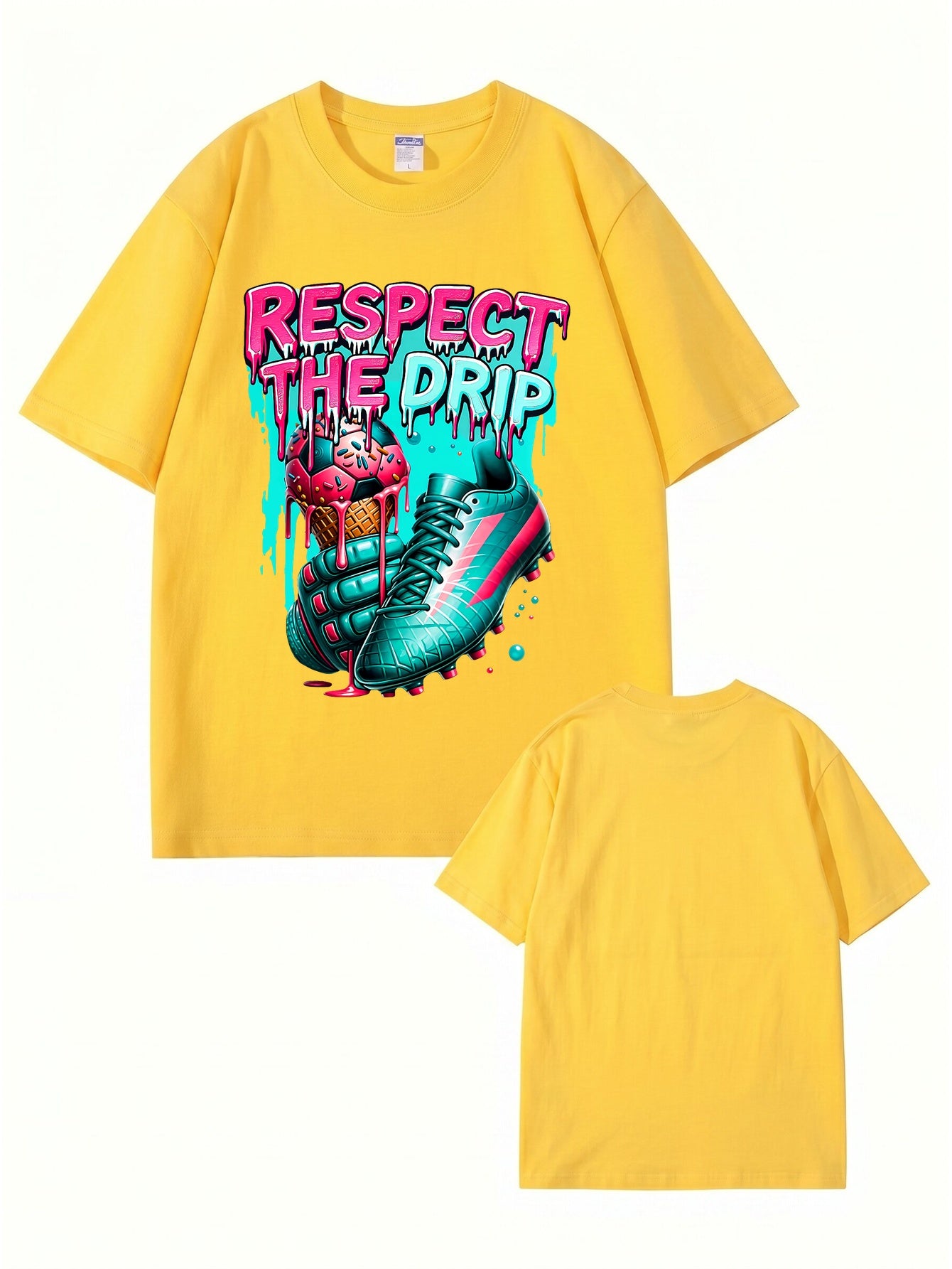 Respect The Drip Soccer Graphic T-Shirt | Streetwear Sport Tee