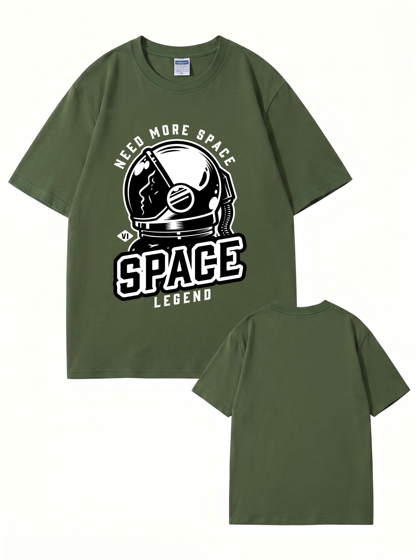 Need More Space Astronaut Graphic Print Cotton T-Shirt