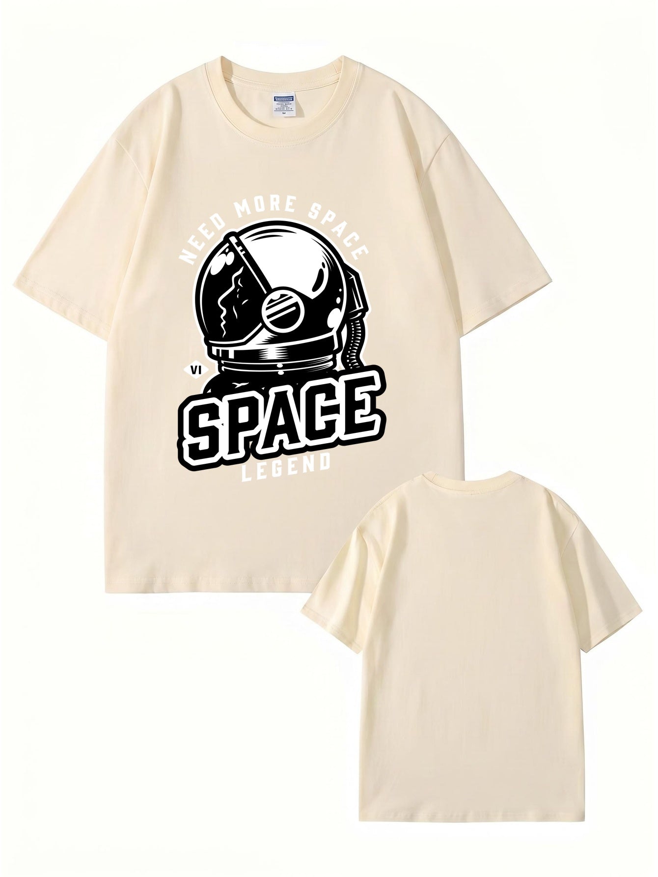Need More Space Astronaut Graphic Print Cotton T-Shirt